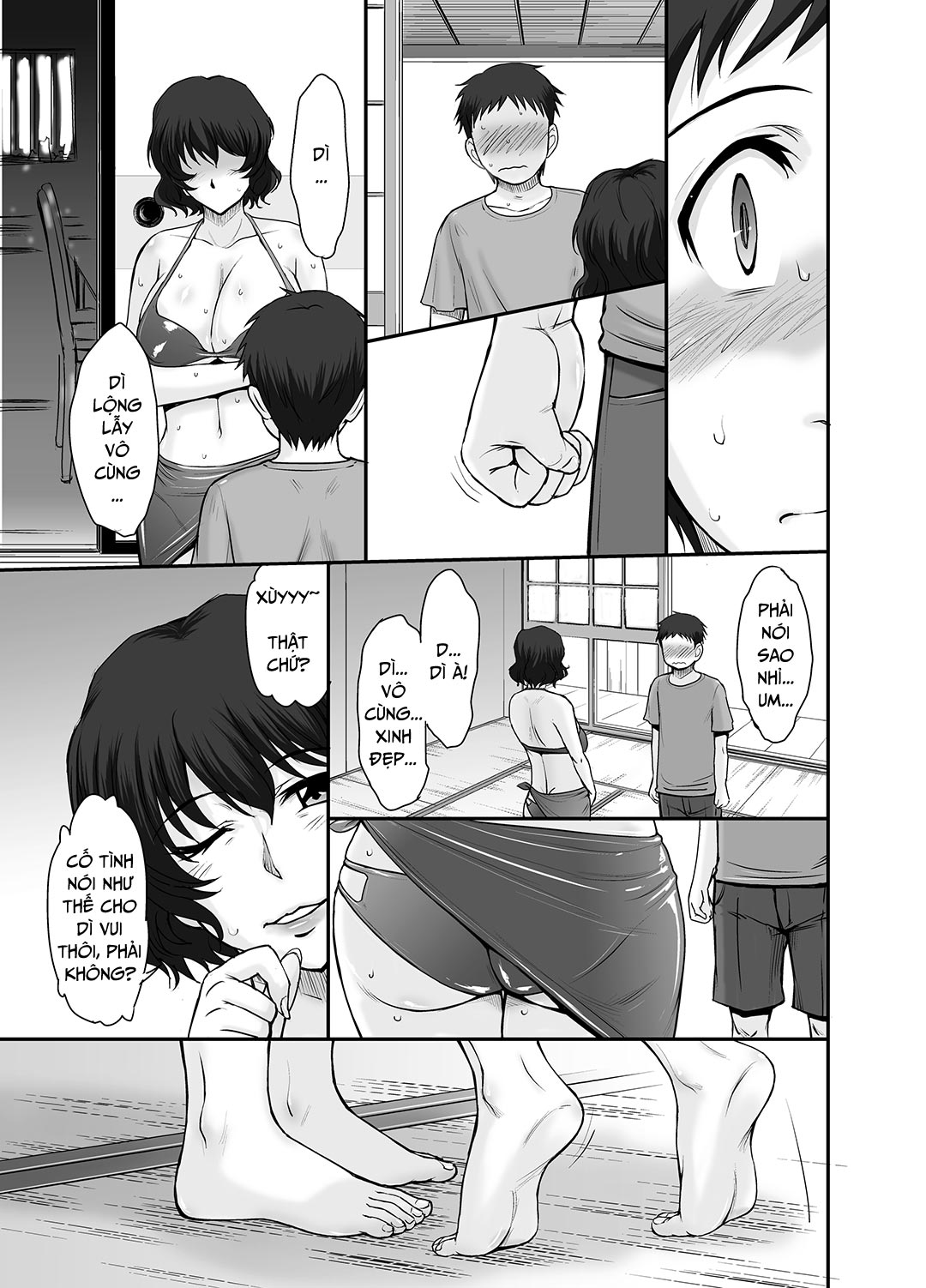 Đọc truyện hentai Kỳ nghỉ hè bỏng tay của dì cháu tôi - Oneshot