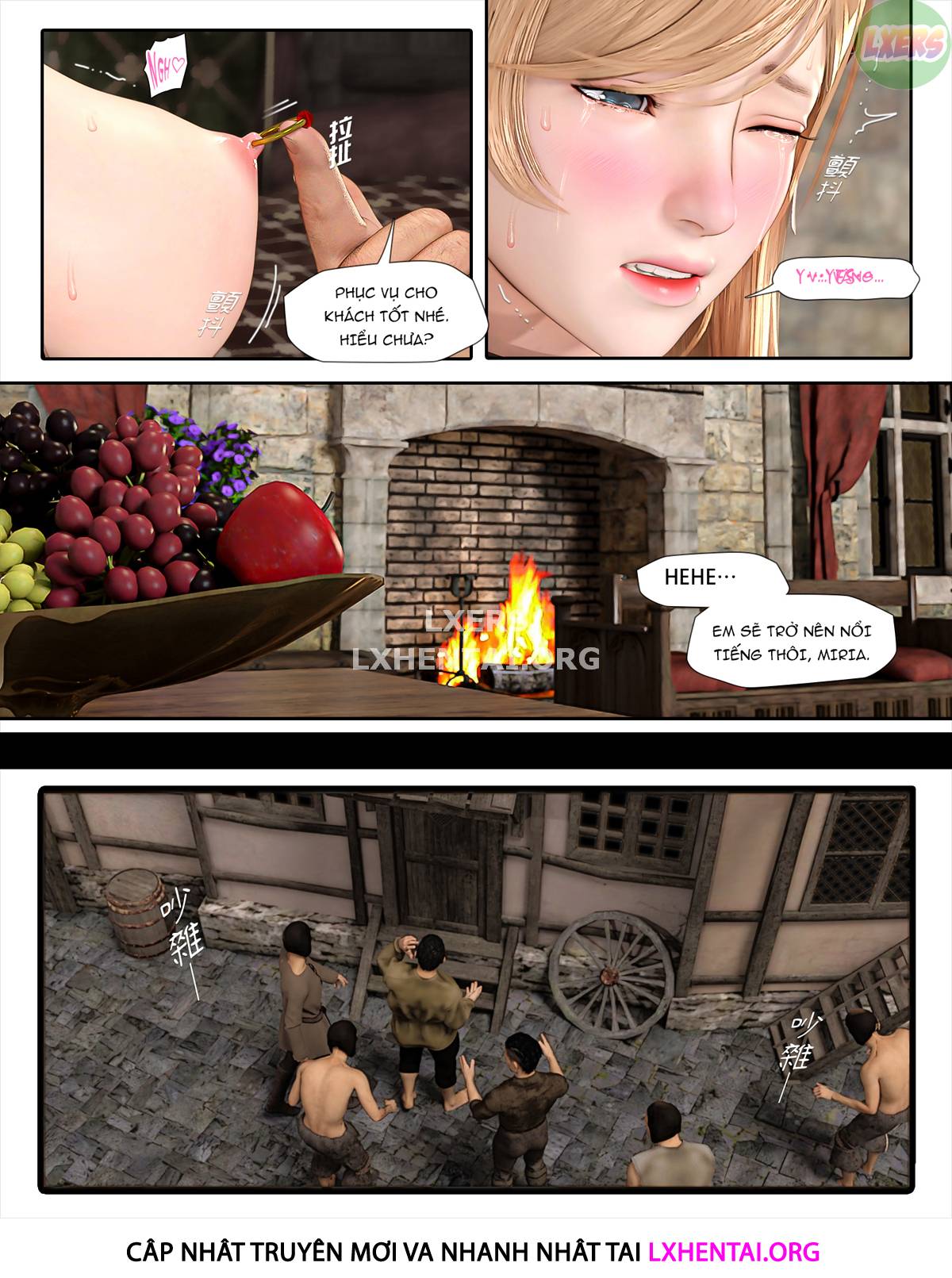 Đọc truyện hentai The Rose Fall Into Darkness - Chap 4