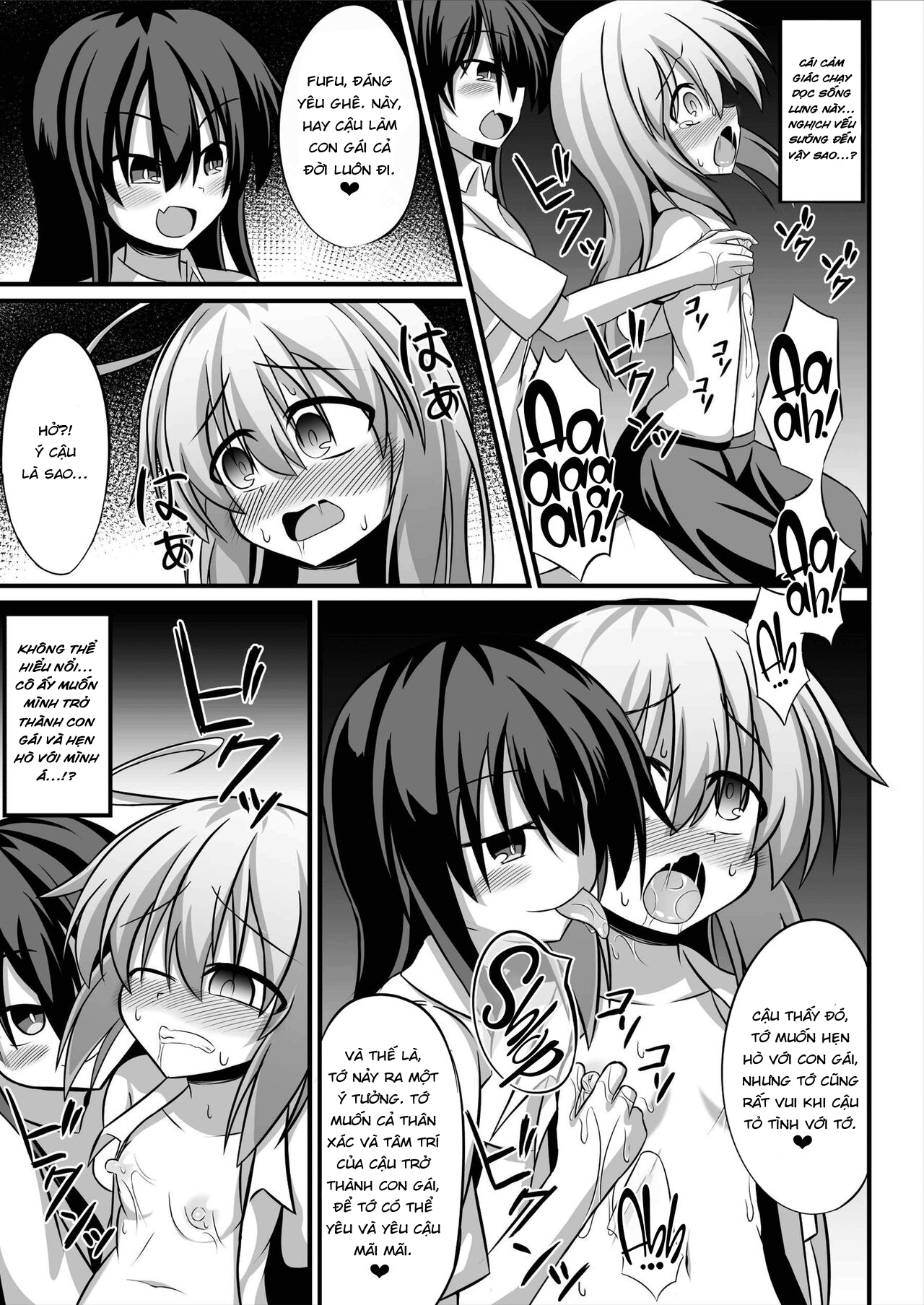 Đọc truyện hentai TS Mesu Ochi ~Onnanoko ni Sarete Love Love Yuri Sex~ - Oneshot