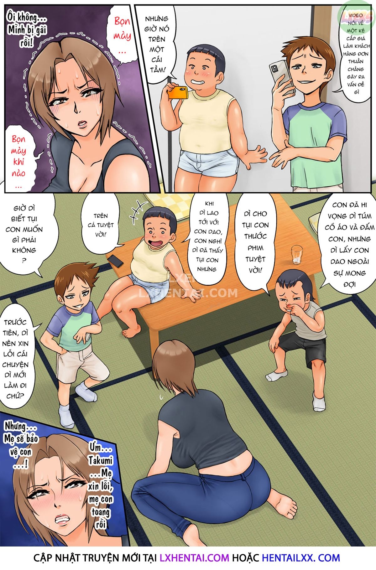 Đọc truyện hentai Tomodachi No Hahaoya Ga Keitai No Motoyan Datta Node Yowami O Nigitte Yaritai Houdai Shite Mita - Oneshot