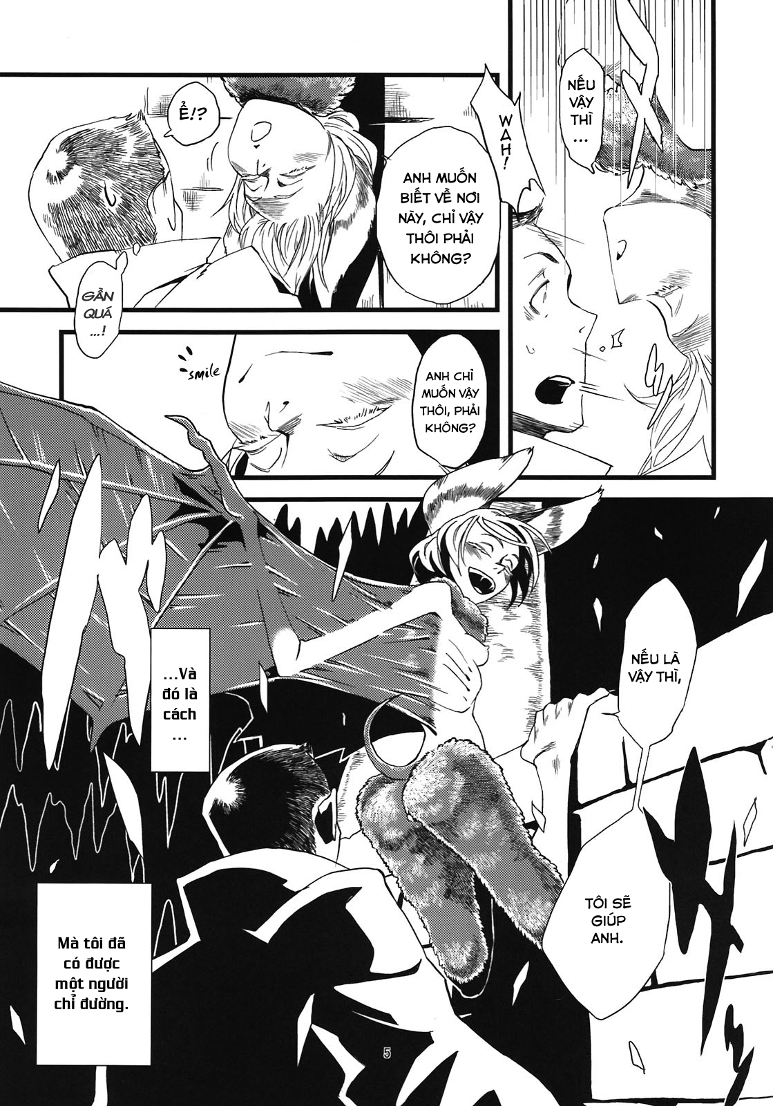 Đọc truyện hentai Kẻ làm điều ác phi nhân loại Chap 5.0: Dơi