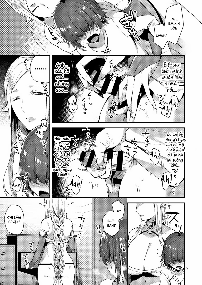Đọc truyện hentai Elf-san wa Ijiwaru - Oneshot
