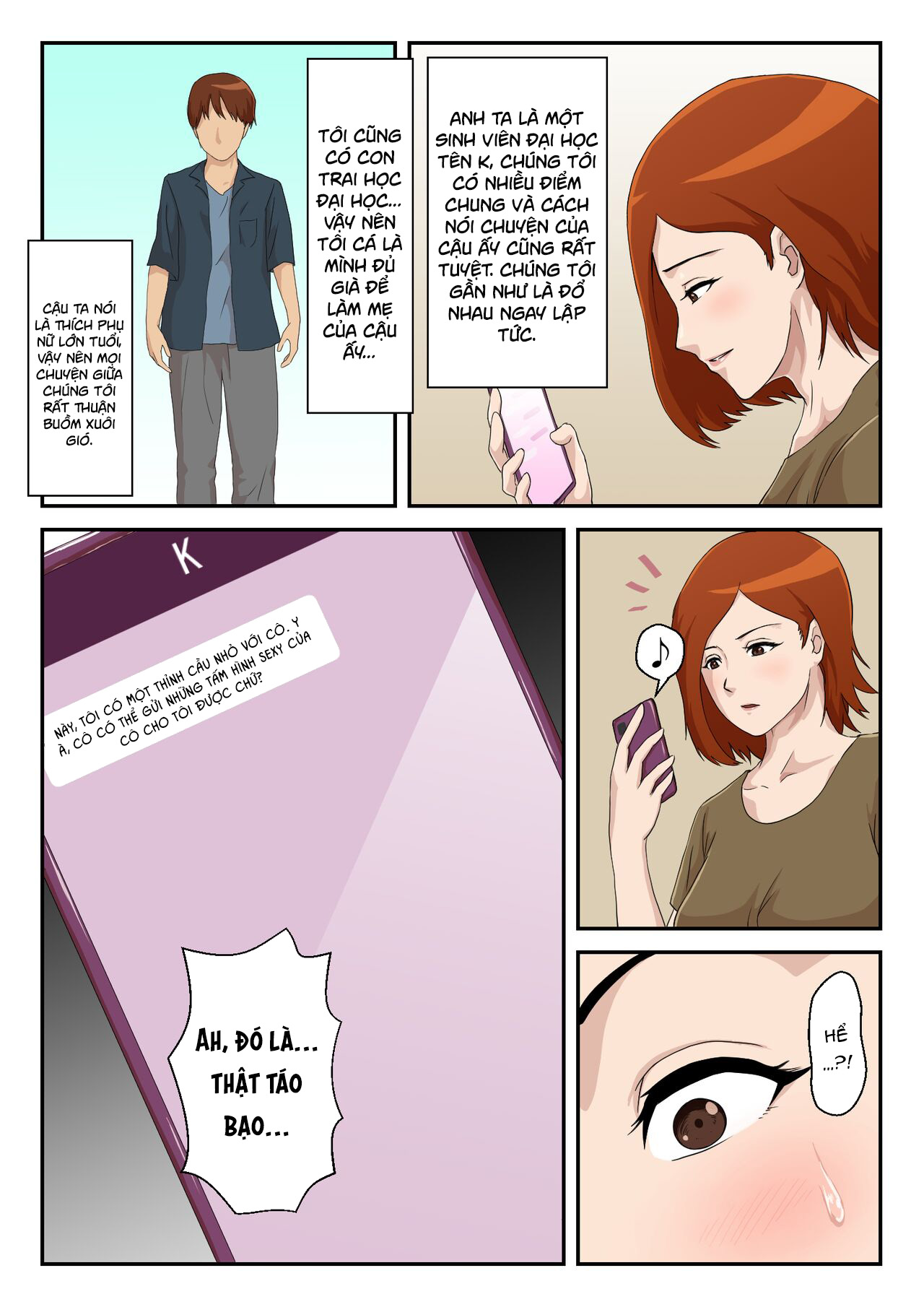 Đọc truyện hentai Bắt gặp mẹ sử dụng cùng app hẹn hò!!! - Chap 1