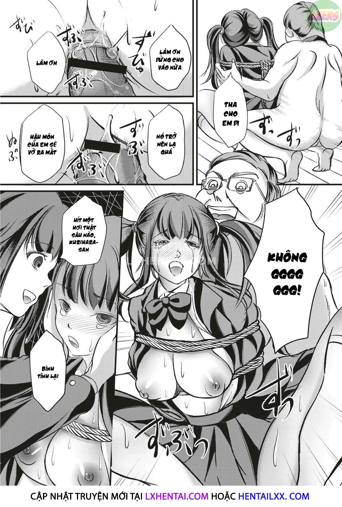 Đọc truyện hentai Kinbaku Seidorei Choukyou Gakuen Chap 2