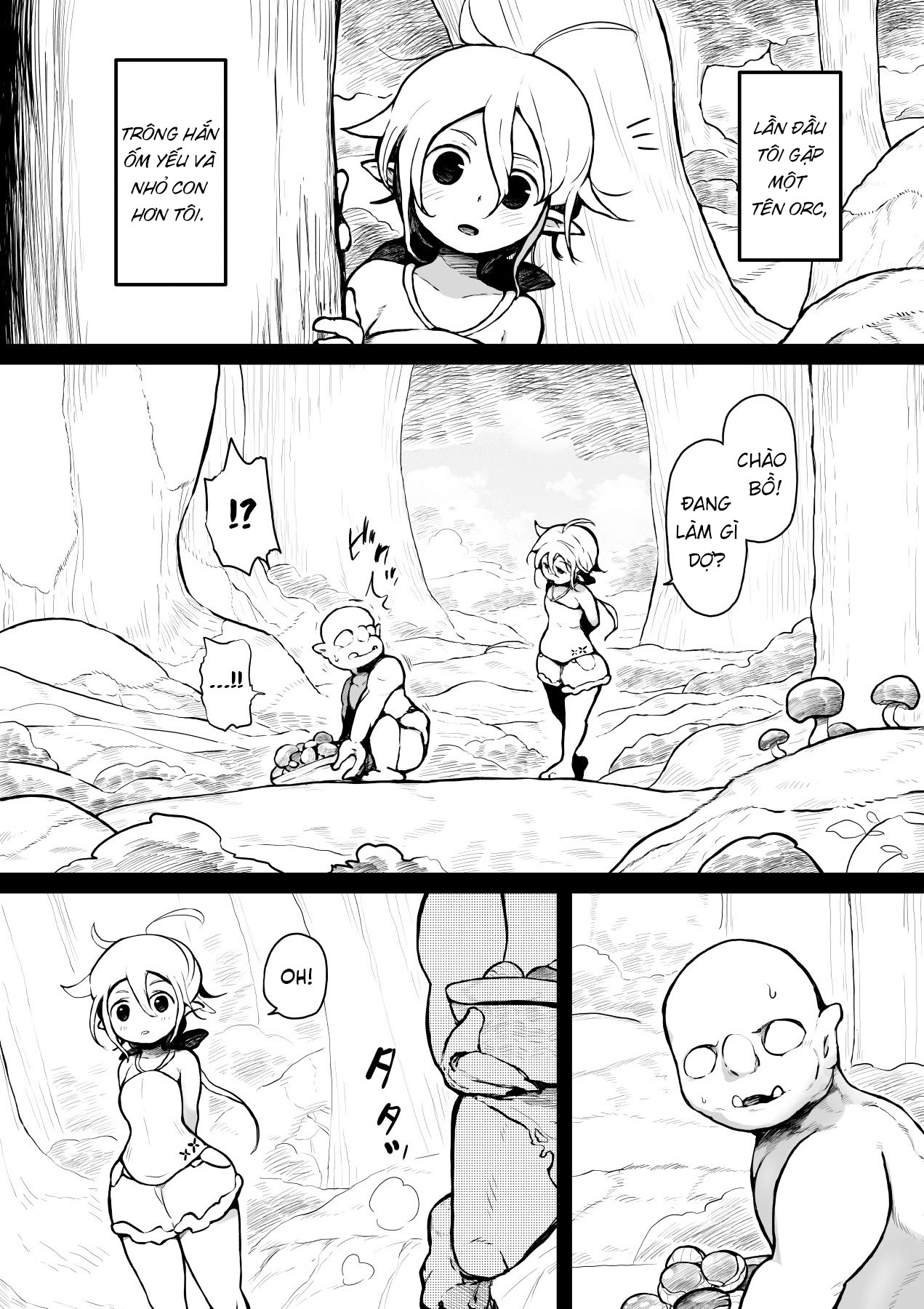 Đọc truyện hentai Bé Elf và tên Orc cùng nhau lớn lên - 1 shot