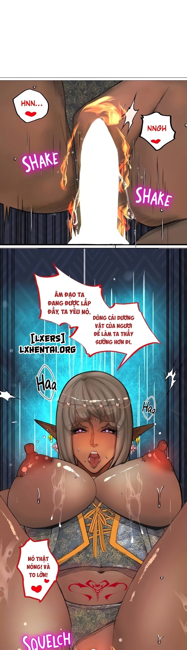 Đọc truyện hentai Nữ Hoàng Dark Elf Và Nô Lệ Orc - Chap 24