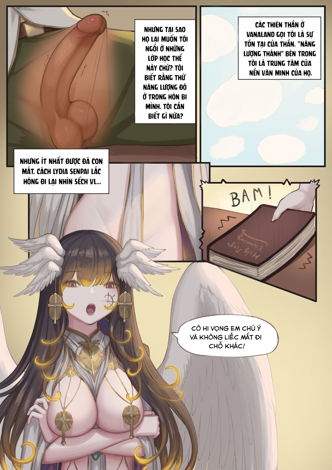 Đọc truyện hentai Giáo viên thánh thuật muốn tinh dịch của tôi! - Oneshot