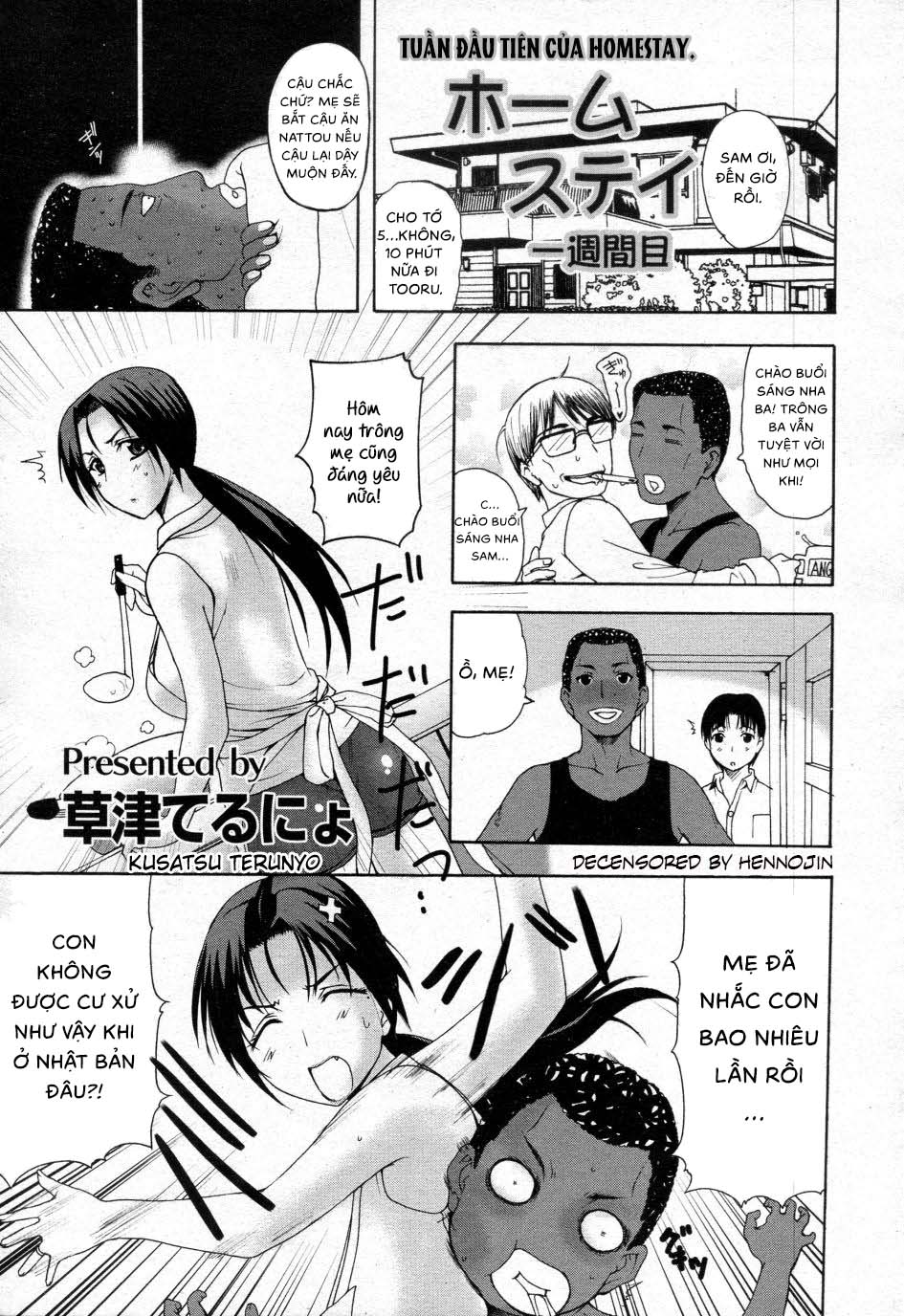 Đọc truyện hentai Homestay daydream - Chap 1