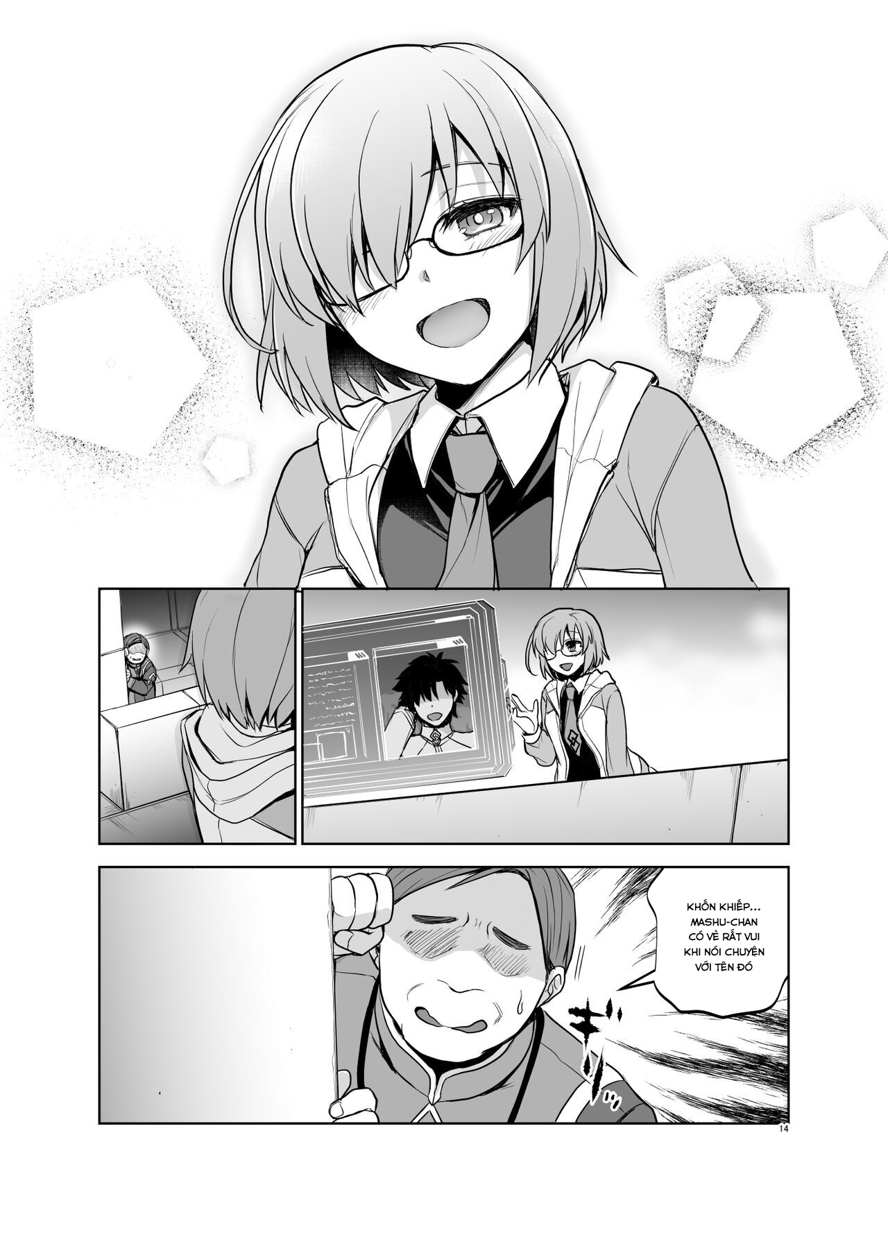 Đọc truyện hentai Senpai ga Rayshift Chuu Dake Kankei o Sematte Kuru Seiyoku Ousei na Chaldea Shokuin Oji-san to Mash (Fate/Grand Order) - Oneshot
