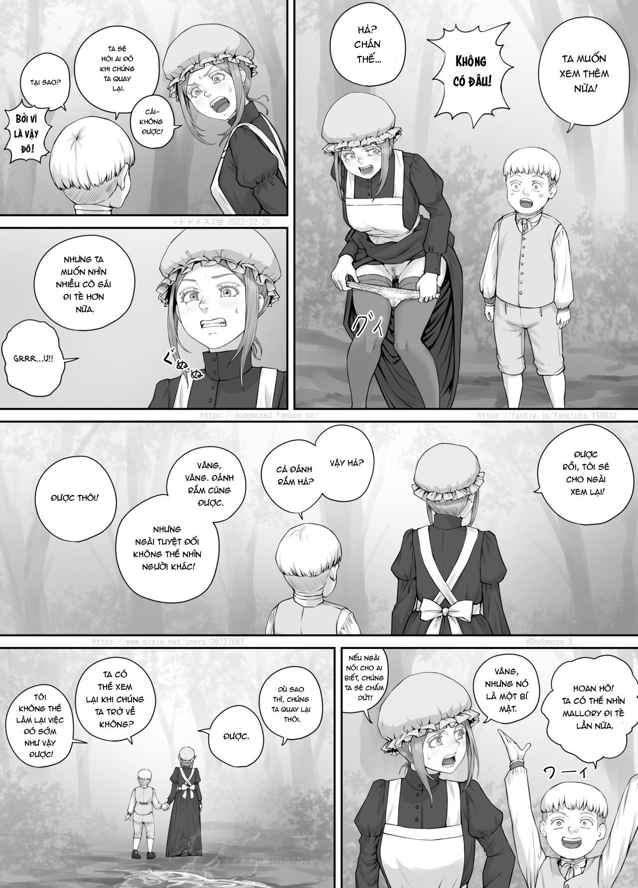 Đọc truyện hentai Manga hầu gái và tu sĩ - Oneshot.
