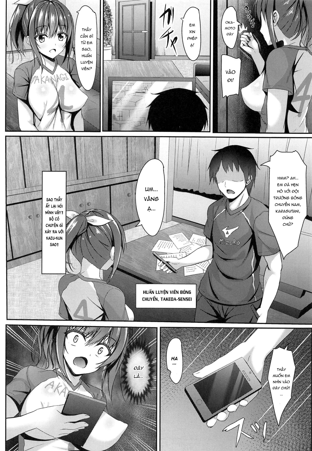 Đọc truyện hentai Netorare Rocket Oppai jk Volley-bu - Oneshot