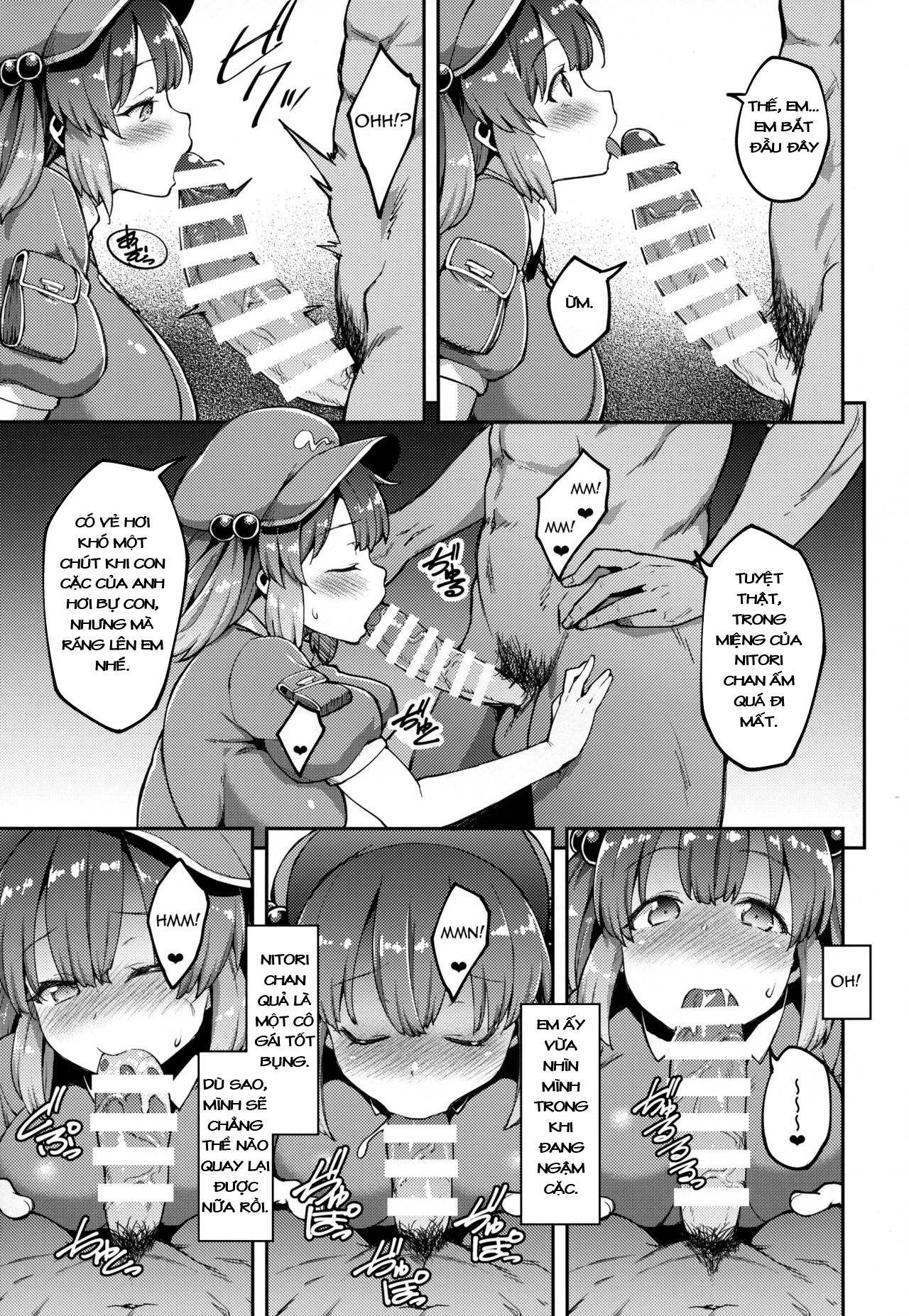 Đọc truyện hentai Yoroshiku Nitori-chan (Touhou Project) - Bé cute ngây thơ quá~