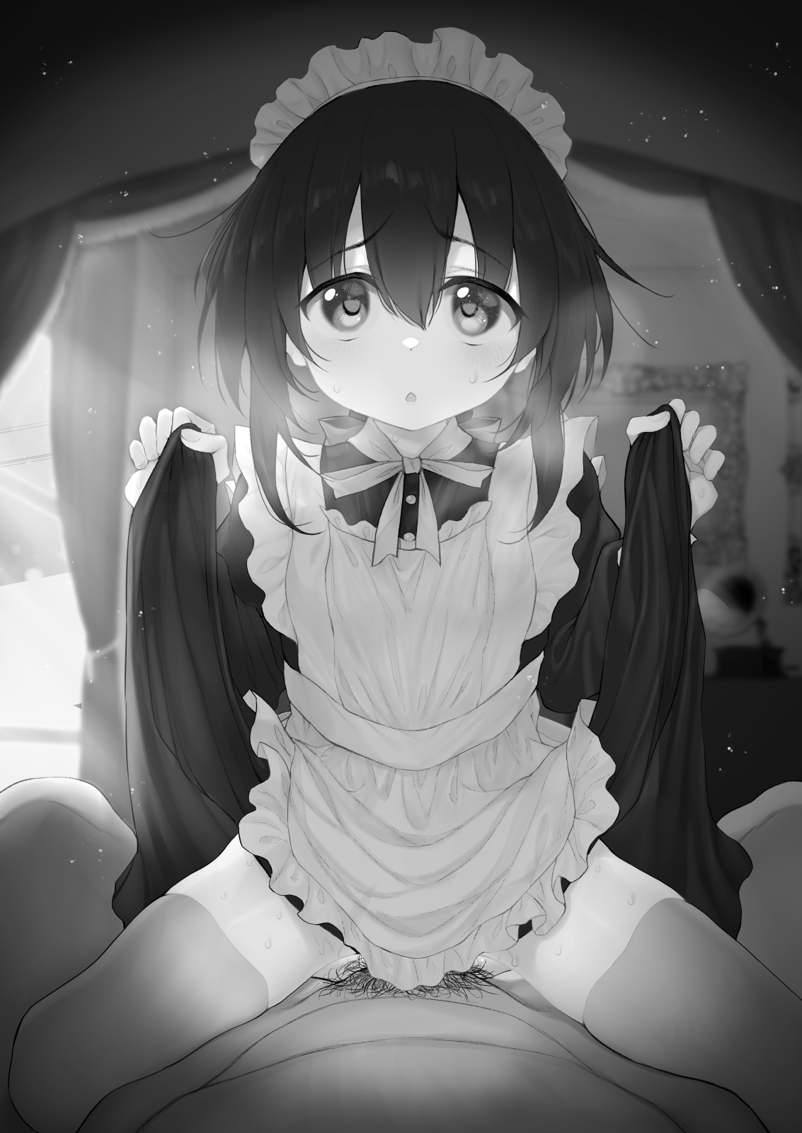 Đọc truyện hentai Mối tình đầu với cô hầu gái - Oneshot
