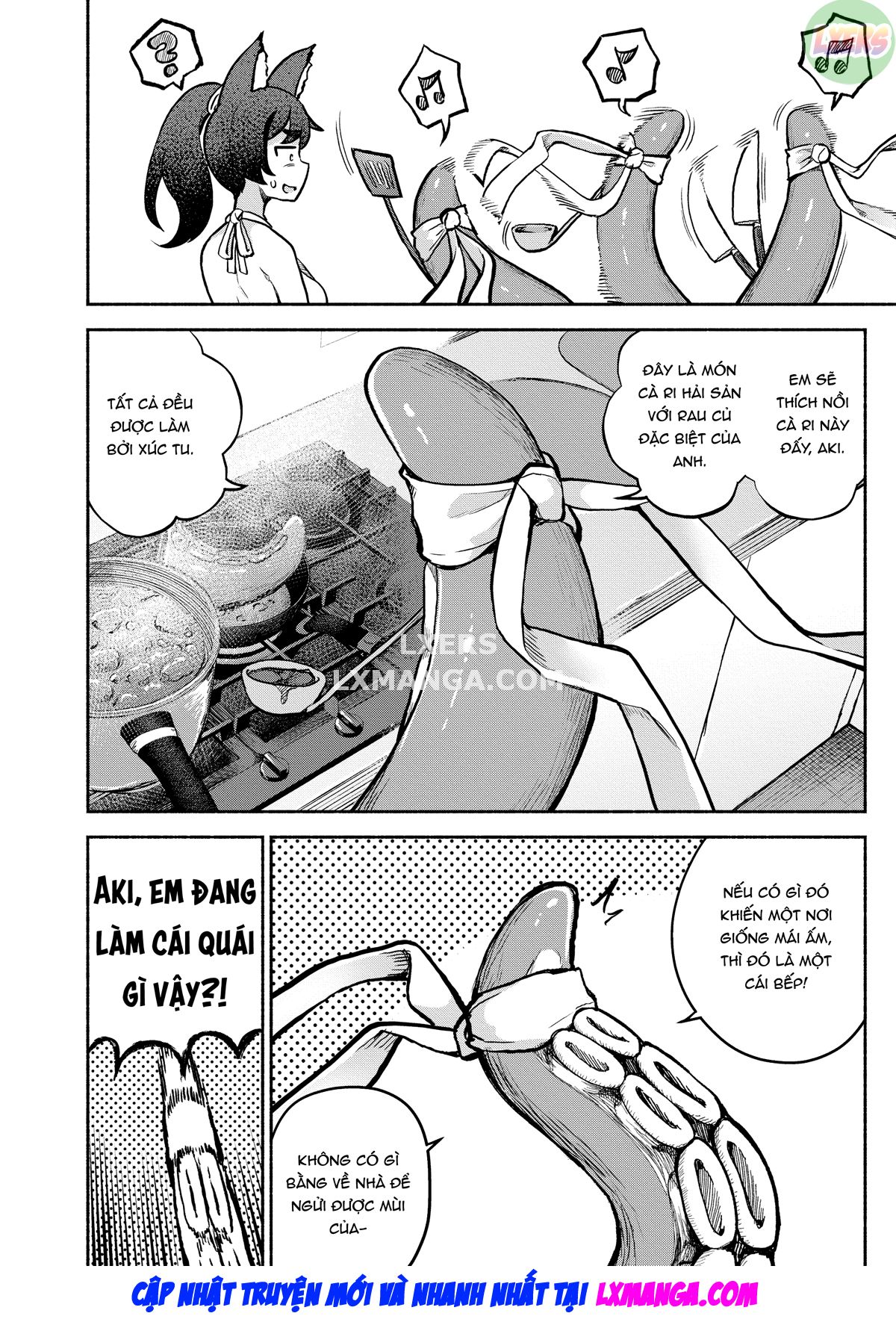 Đọc truyện hentai Người hầu của tôi là quái vật xúc tu - Chap 3