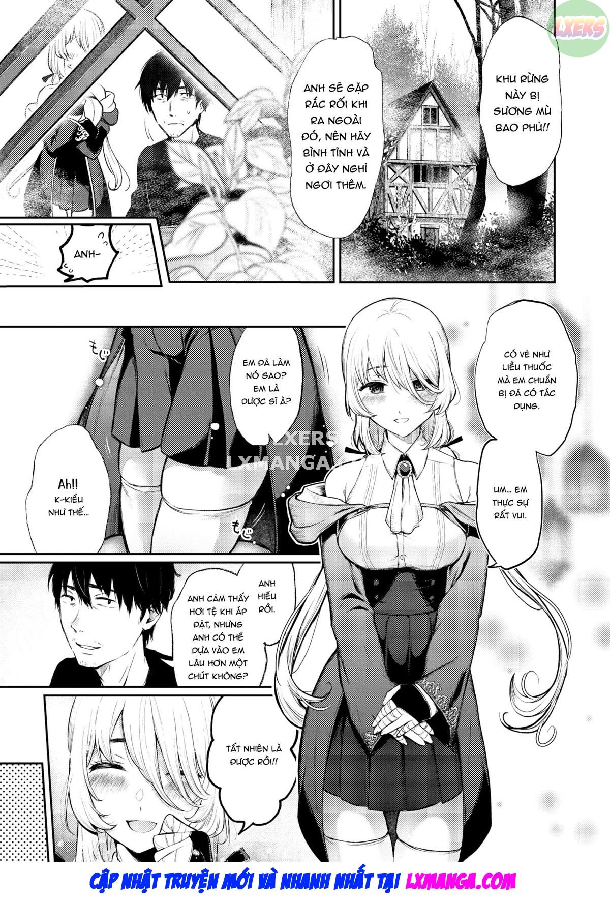 Đọc truyện hentai Phù thủy rừng và kẻ lạc đường - Oneshot