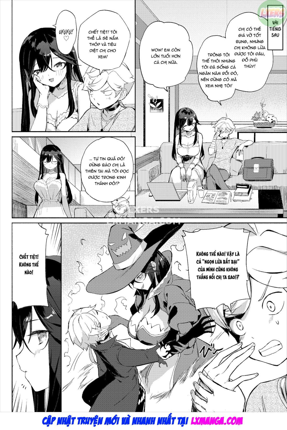 Đọc truyện hentai Tận dụng lợi thế của phù thủy bên cạnh! - Oneshot