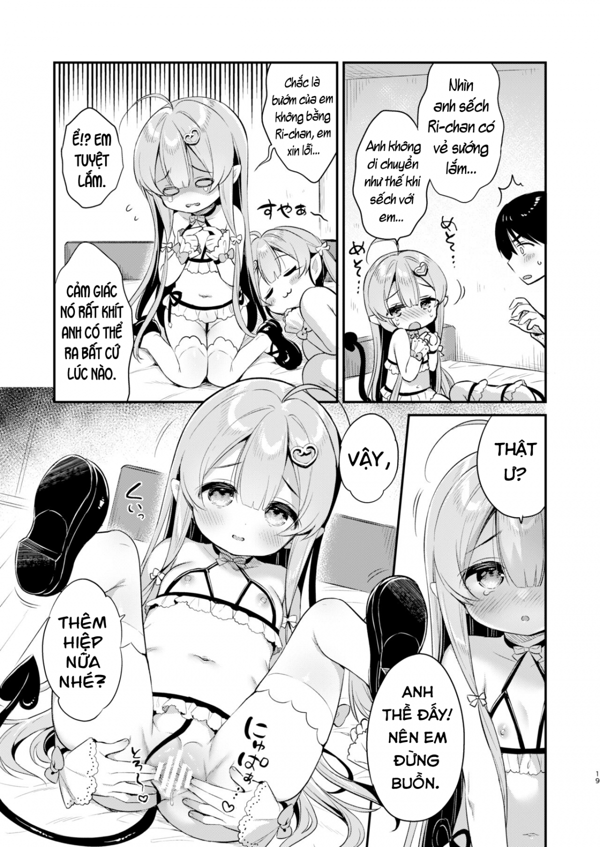 Đọc truyện hentai Cặp song sinh tấn công Succubus-chan - Chap 1