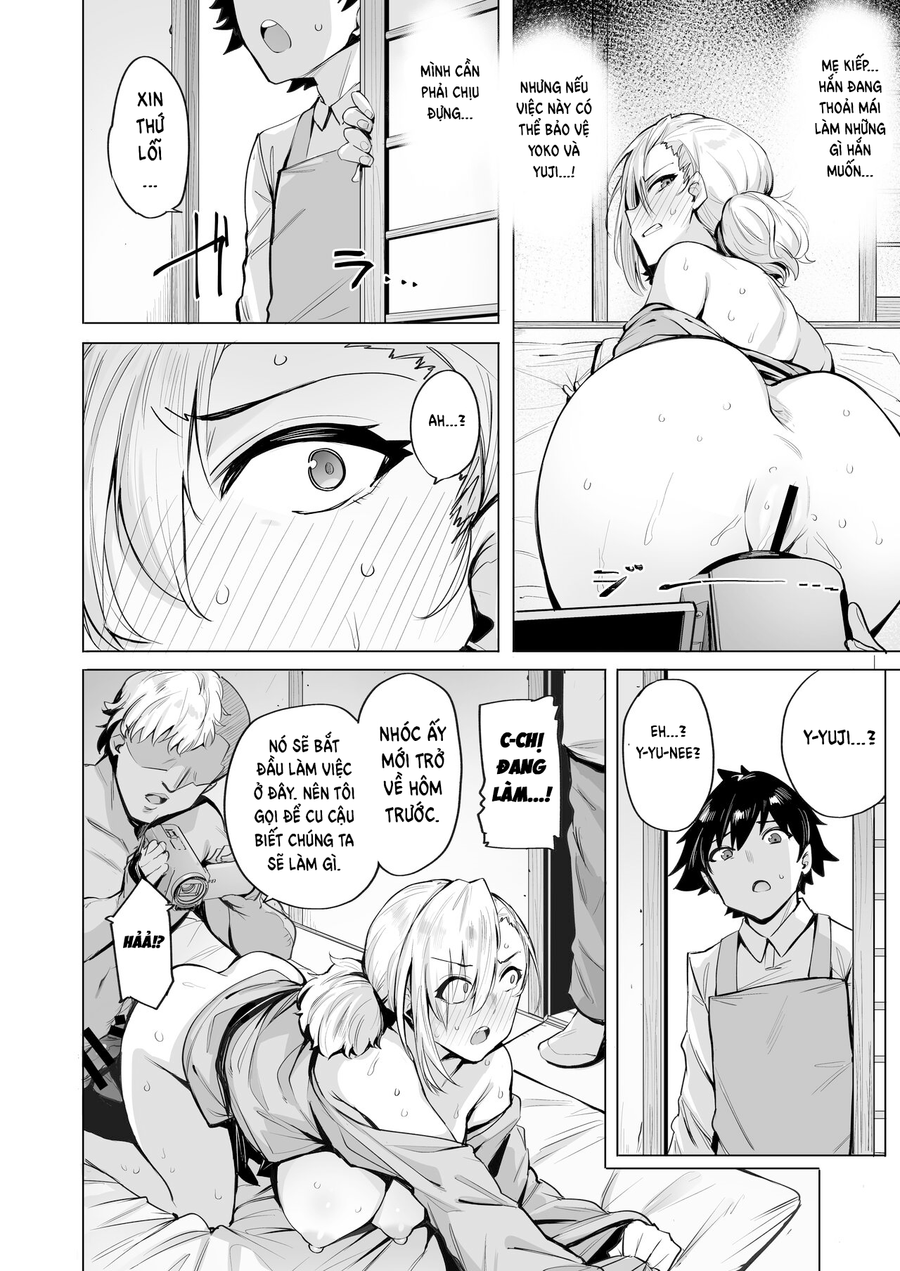Đọc truyện hentai Nhà trọ của 3 chị em nhà nghèo phục vụ kinh doanh - Chap 2