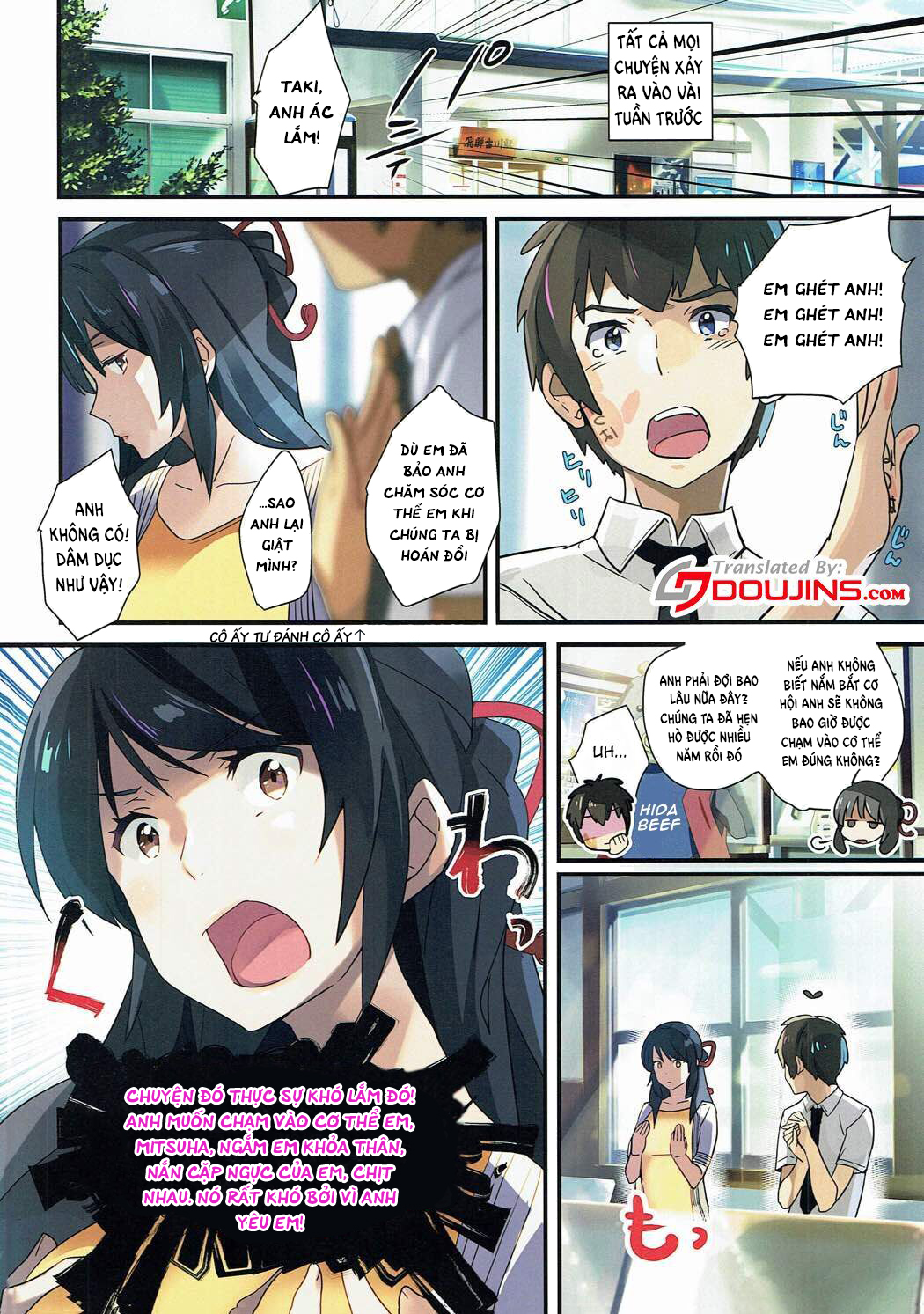 Đọc truyện hentai Bị hoán đổi cơ thể xong chịch bản thân - Oneshot