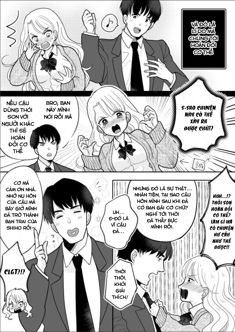 Đọc truyện hentai Câu chuyện về việc tôi đã hoán đổi cơ thể với một gyaru dễ thương và bị địt bởi thằng bạn thân - Oneshot