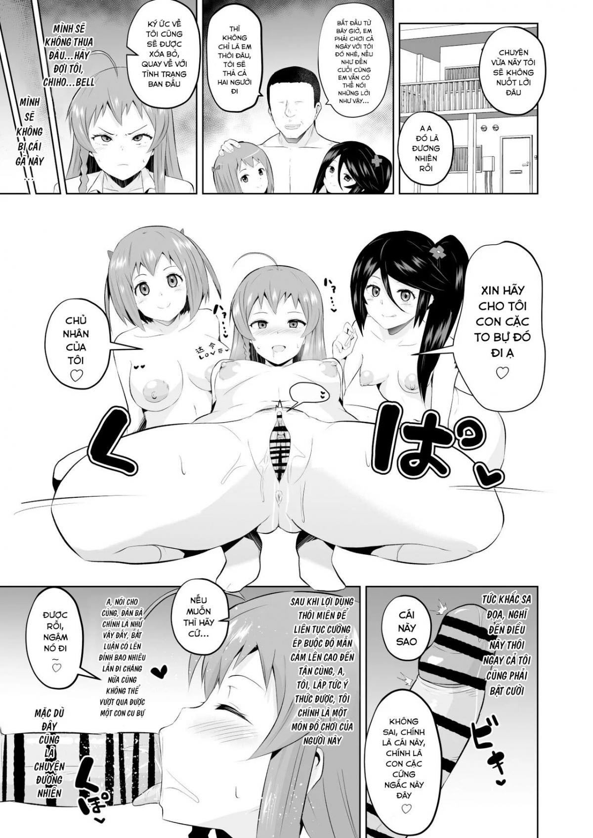 Đọc truyện hentai Làm tình với 3 em nữ sinh - Chap 2