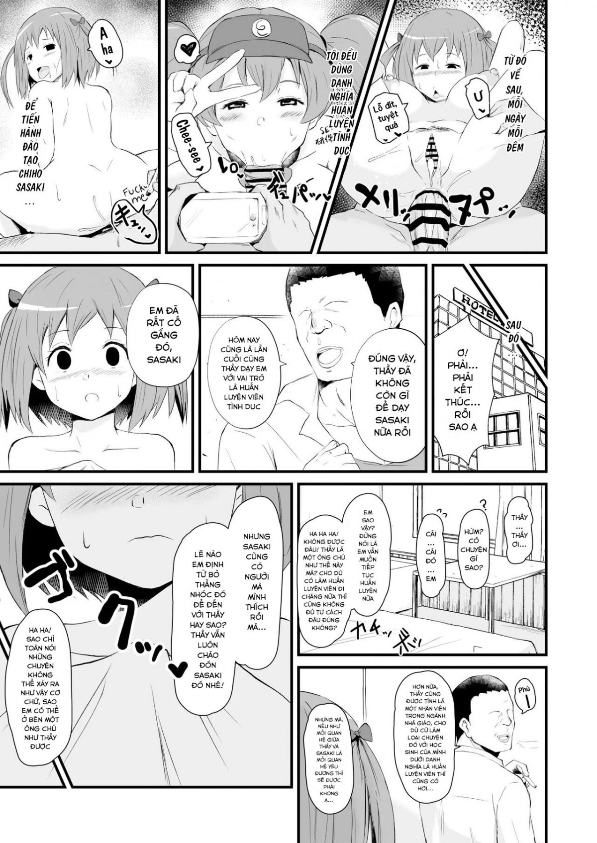 Đọc truyện hentai Làm tình với 3 em nữ sinh - Chap 1