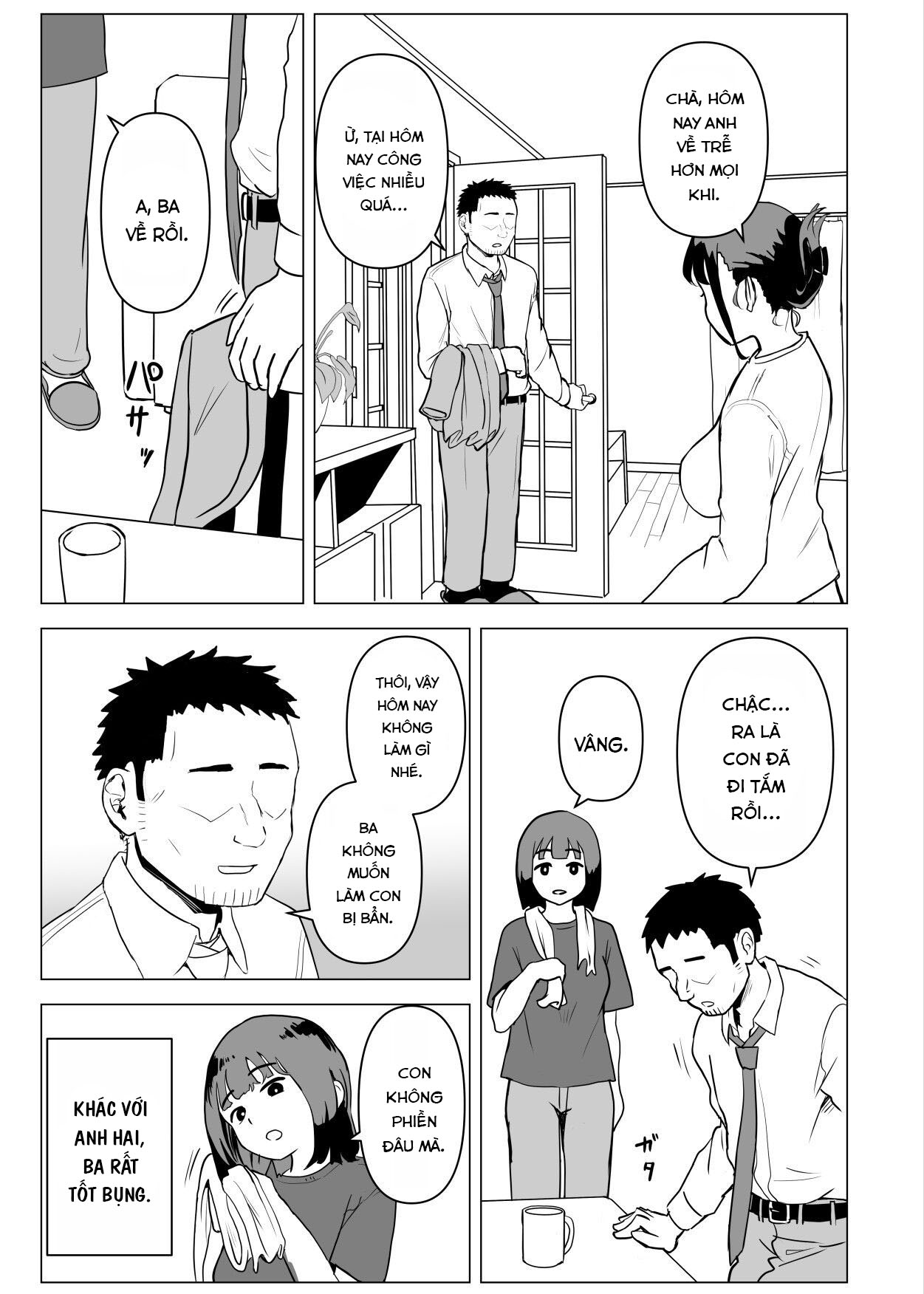 Đọc truyện hentai Việc có một gia đình ở nhà là điều bình thường (loạn luân) - Chap 2