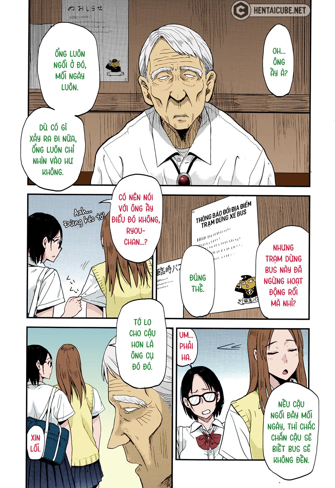 Đọc truyện hentai Sayako tại trạm xe bus - Oneshot