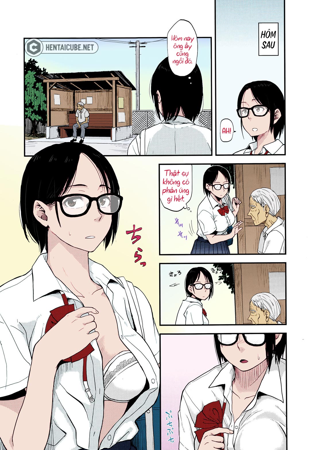 Đọc truyện hentai Sayako tại trạm xe bus - Oneshot