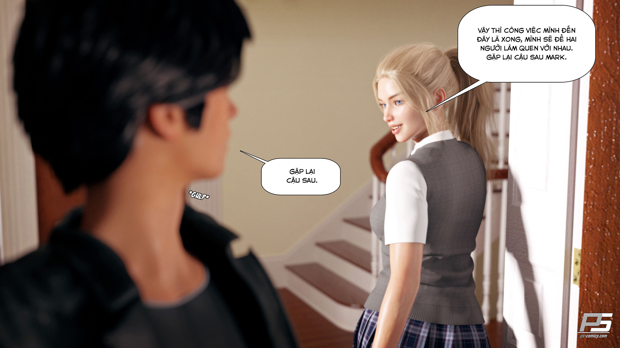 Đọc truyện hentai Milf Mansion - Vol 1 - Chương 3: Mình sẽ đợi cậu về.