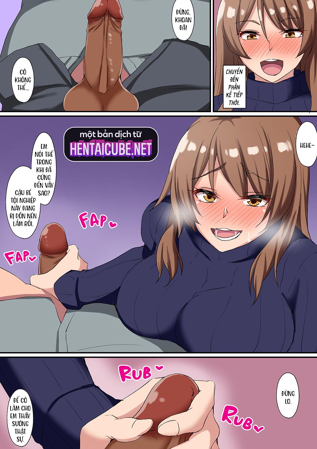 Đọc truyện hentai Cô giáo hứng tình và cậu học sinh trai tân - Oneshot