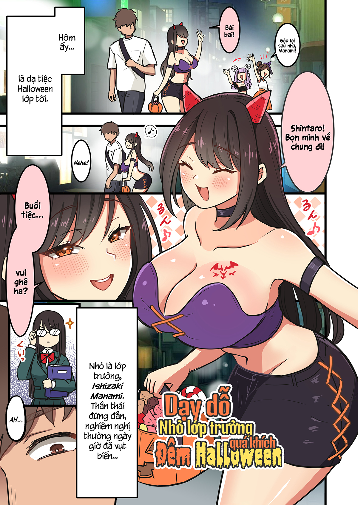 Đọc truyện hentai Dạy Dỗ Nhỏ Lớp Trưởng Vênh Váo Đêm Halloween! - Ngọt nuột