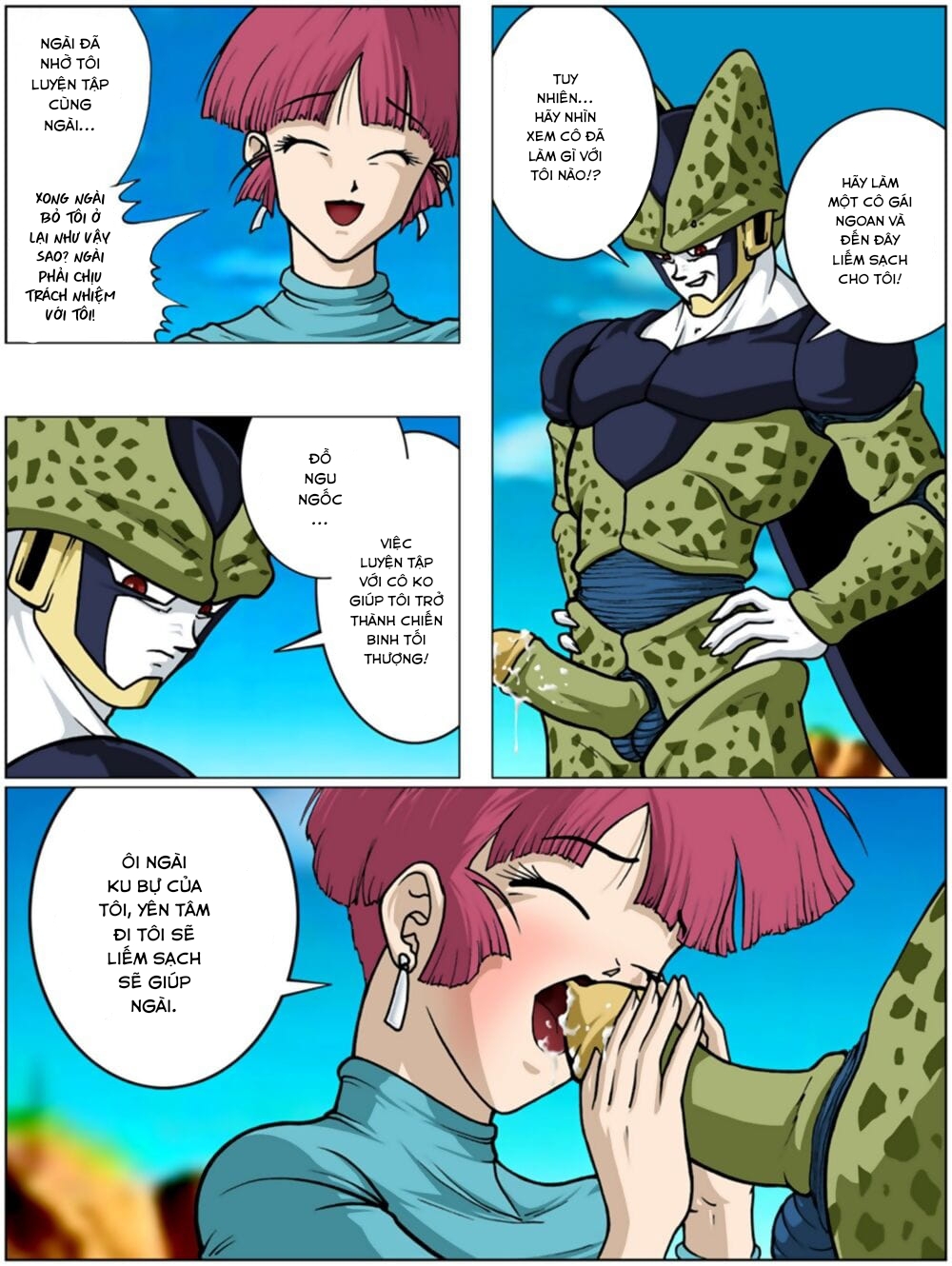 Đọc truyện hentai Giờ mới biết trước ngày đánh với cell goku luyện tập thế nào Chap 1