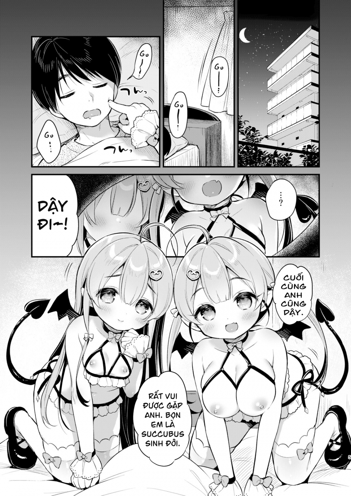 Đọc truyện hentai Cặp song sinh tấn công Succubus-chan - Chap 1