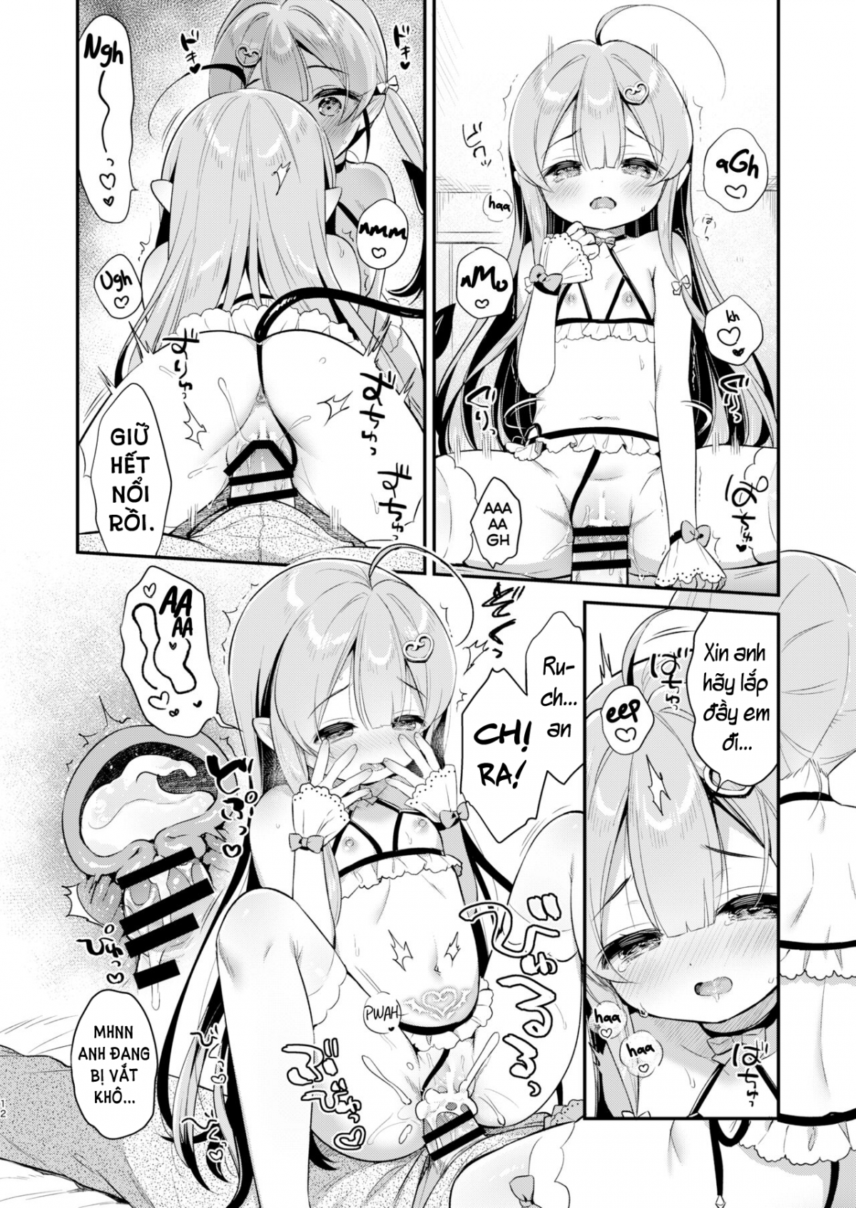 Đọc truyện hentai Cặp song sinh tấn công Succubus-chan - Chap 1