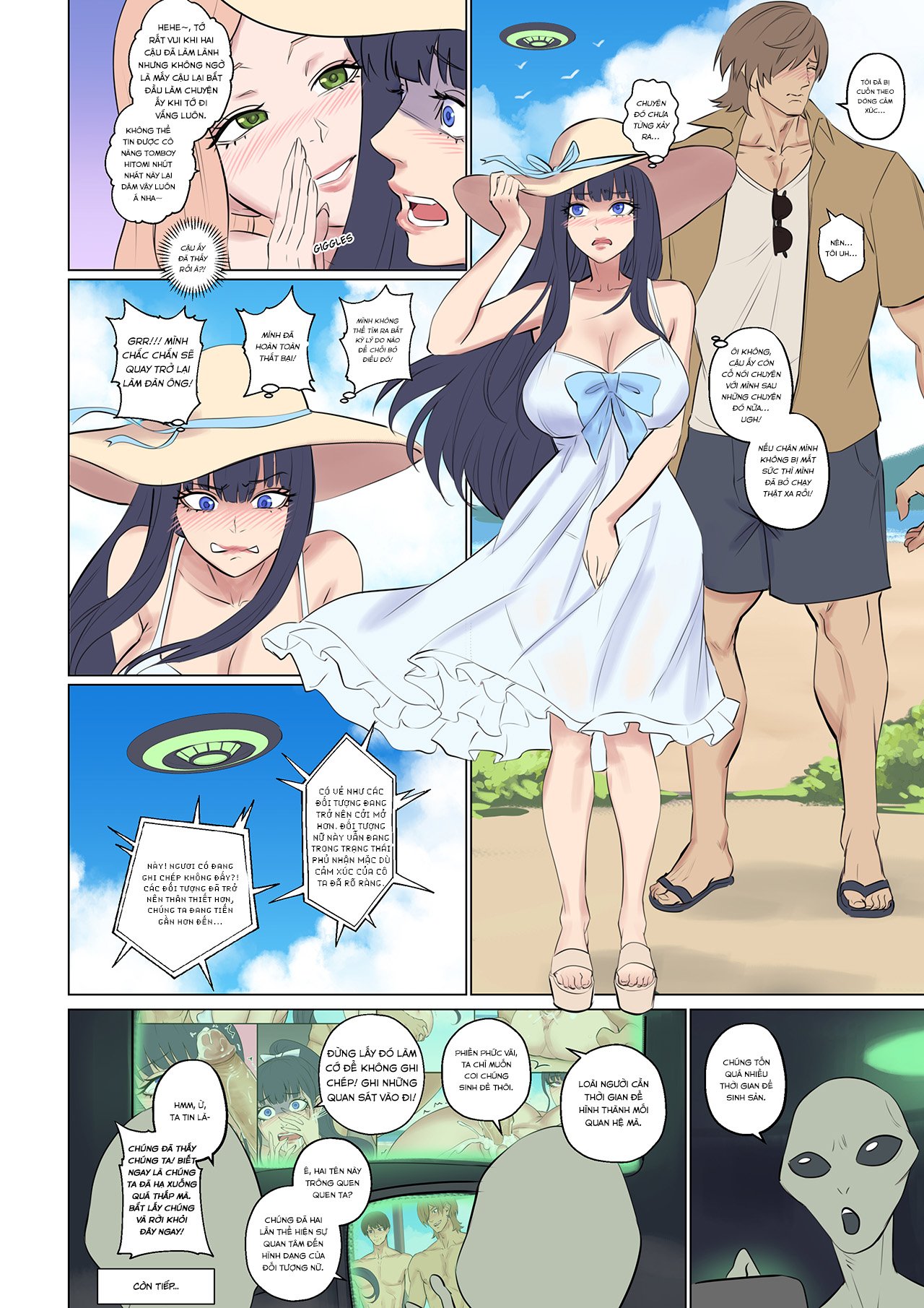Đọc truyện hentai Bắt cóc người ngoài hành tinh - Chap 2 - Đi biển