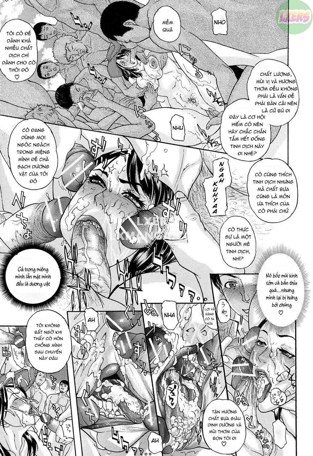 Đọc truyện hentai Vợ tin đồn là đồ biến thái - Chap 4