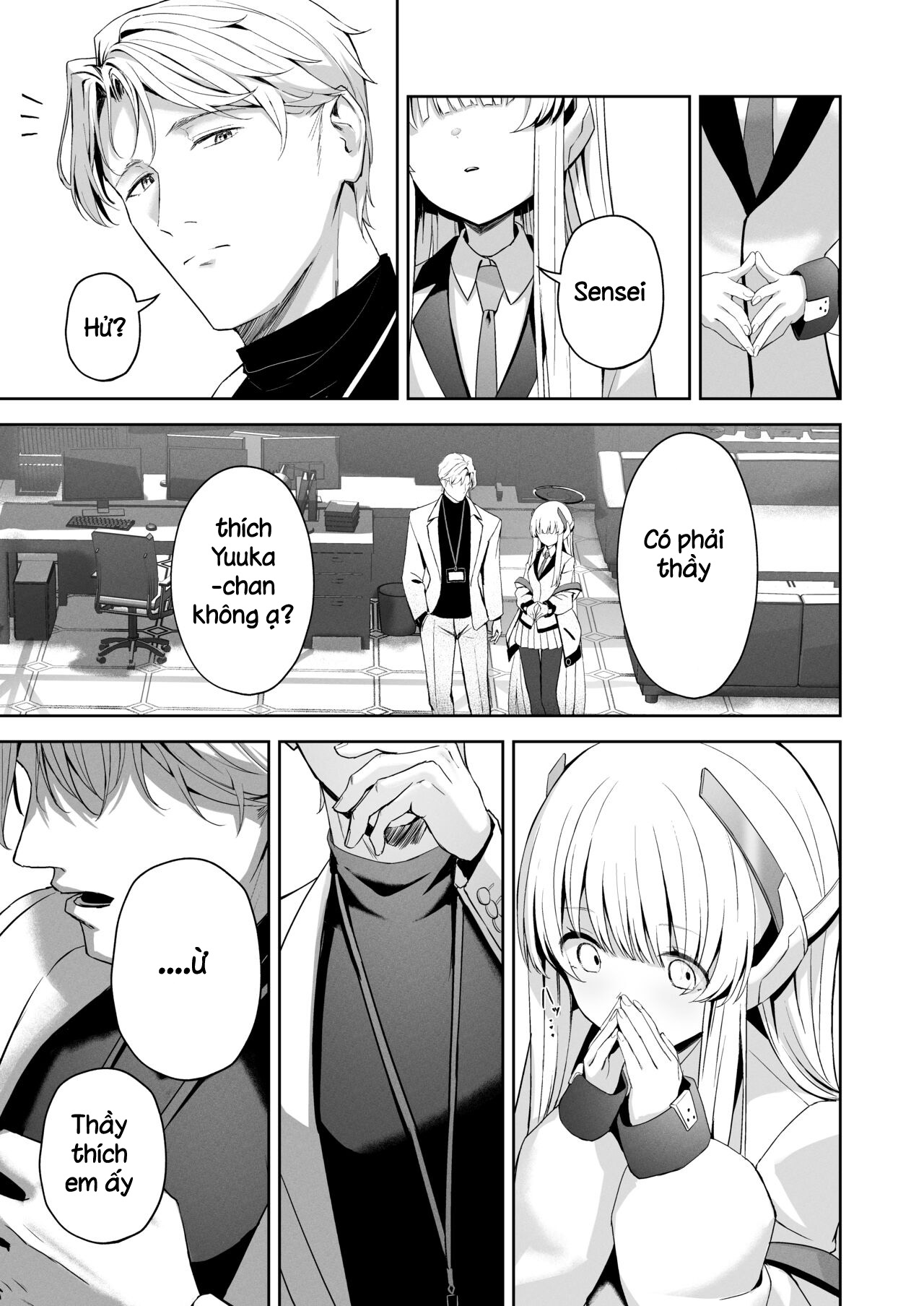 Đọc truyện hentai Noa nhận thấy Yuuka và Sensei ngày càng thân thiết - Oneshot