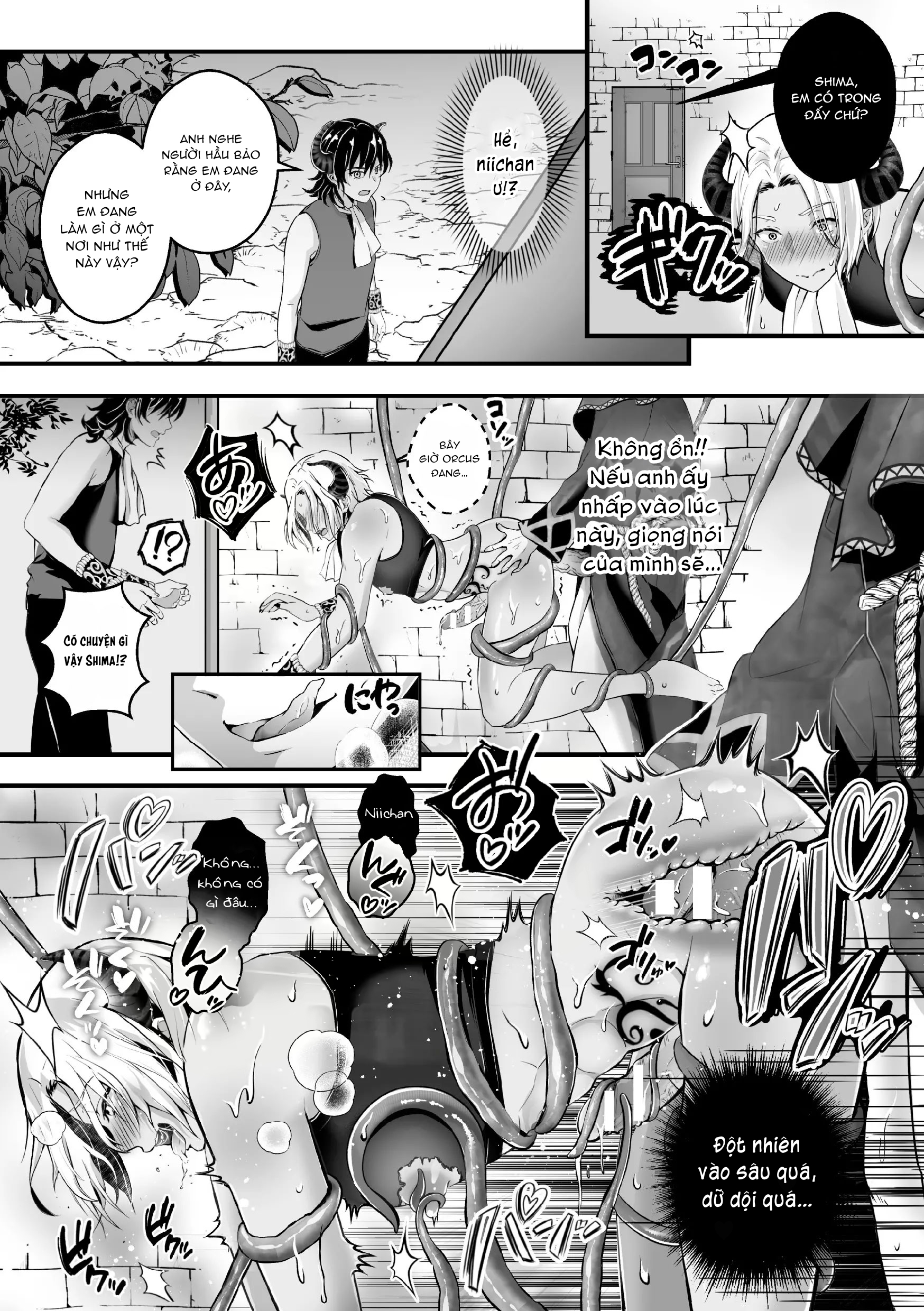 Đọc truyện hentai Hoàng tử ma giới sa ngã trở nên nữ tính nô lệ của xúc tu - Chap 1