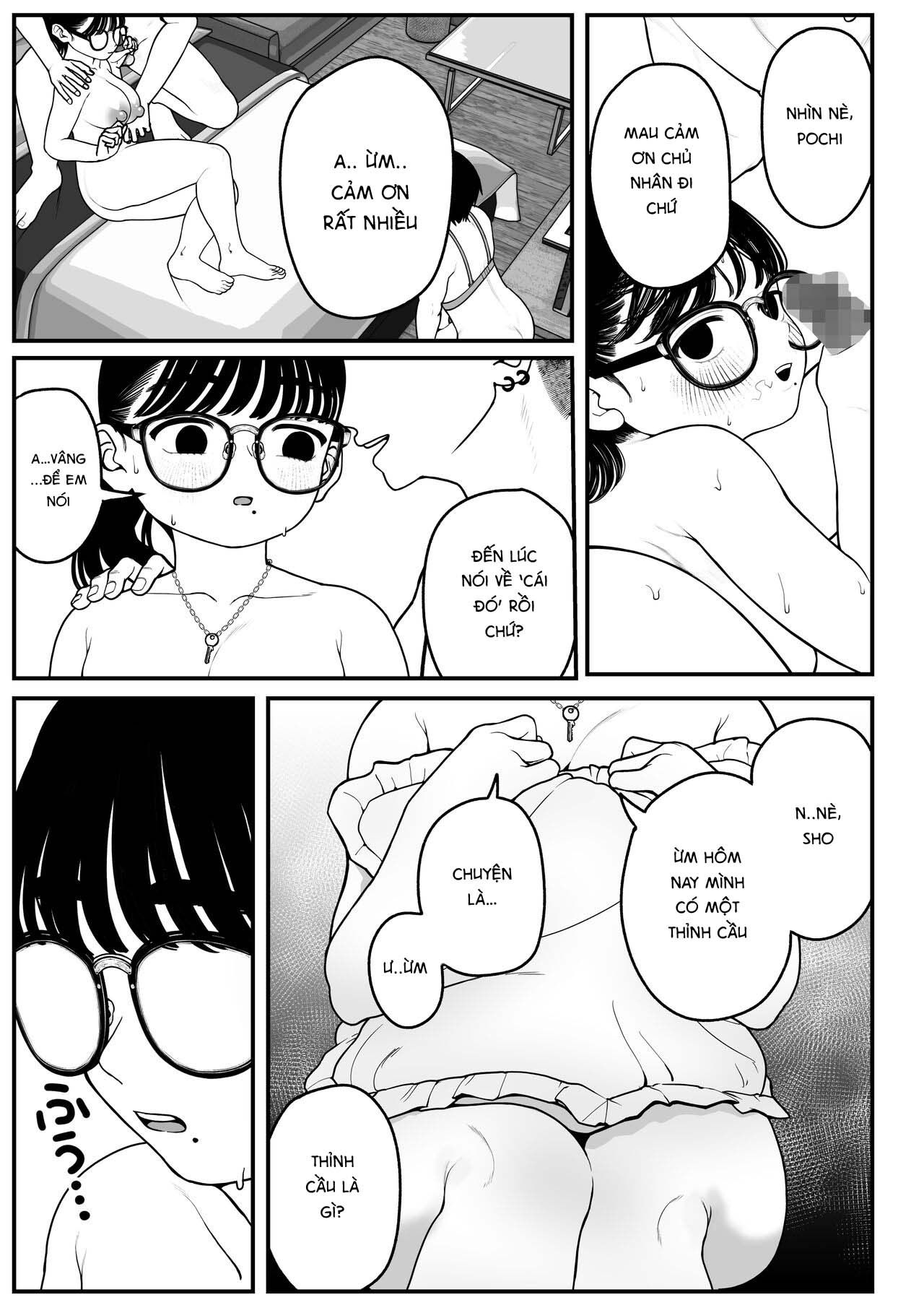 Đọc truyện hentai Kỳ nghỉ đông của tôi, bạn gái và chồng phần 2 - Chap 2