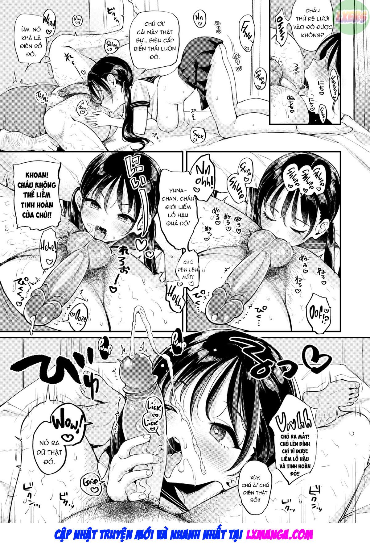 Đọc truyện hentai Chú và 2 cháu song sinh - Oneshot