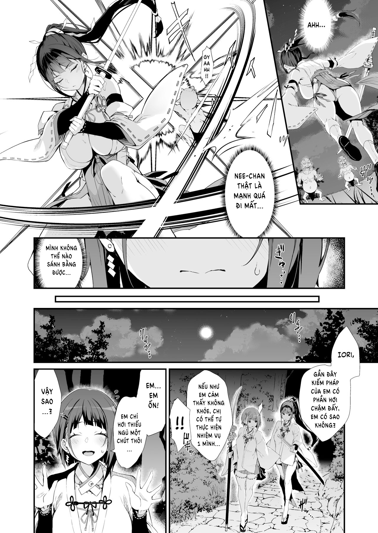 Đọc truyện hentai Sự sa ngã của 2 nàng vu nữ - Oneshot