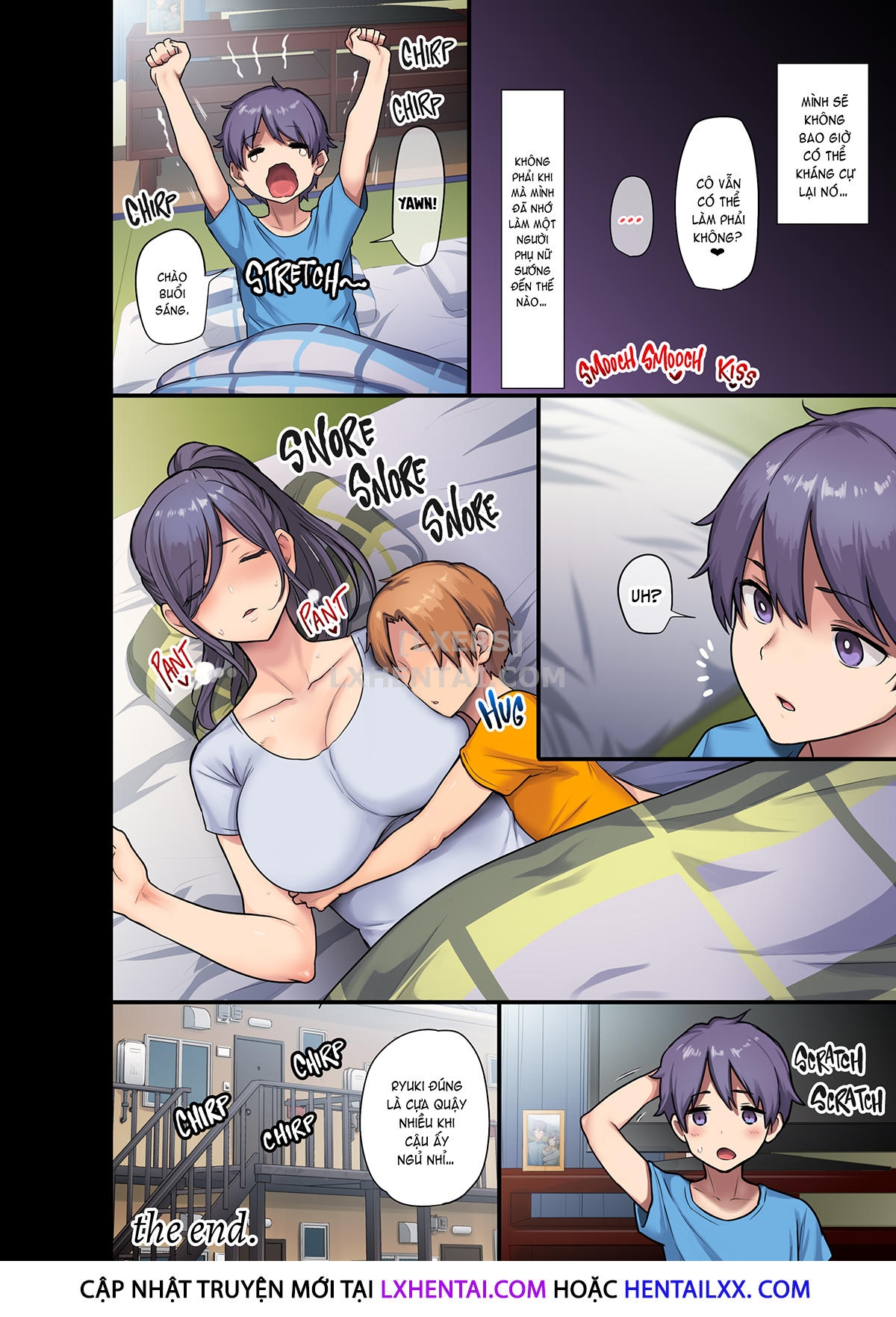 Đọc truyện hentai Kyonyuu Miboujin to Musuko no Waruui Otomodachi Honpen Rensai - Oneshot - Không che