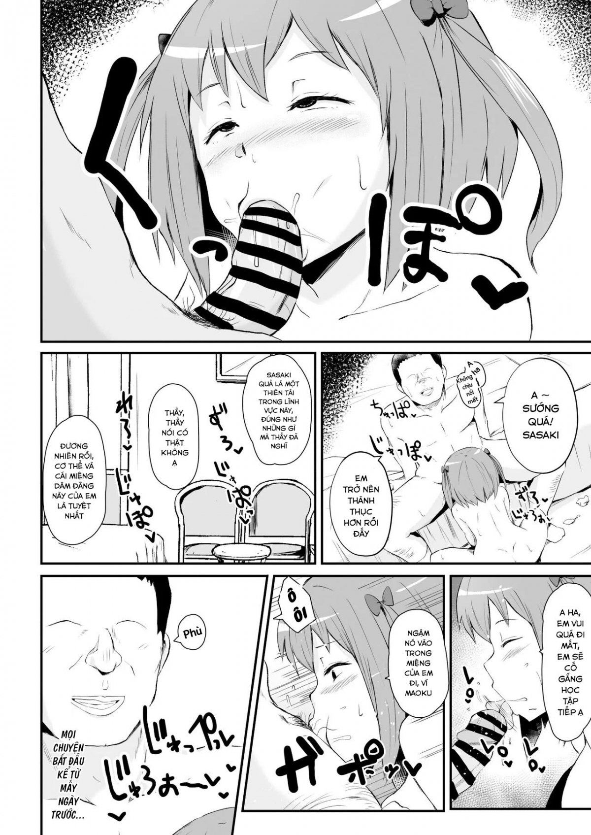 Đọc truyện hentai Làm tình với 3 em nữ sinh - Chap 1