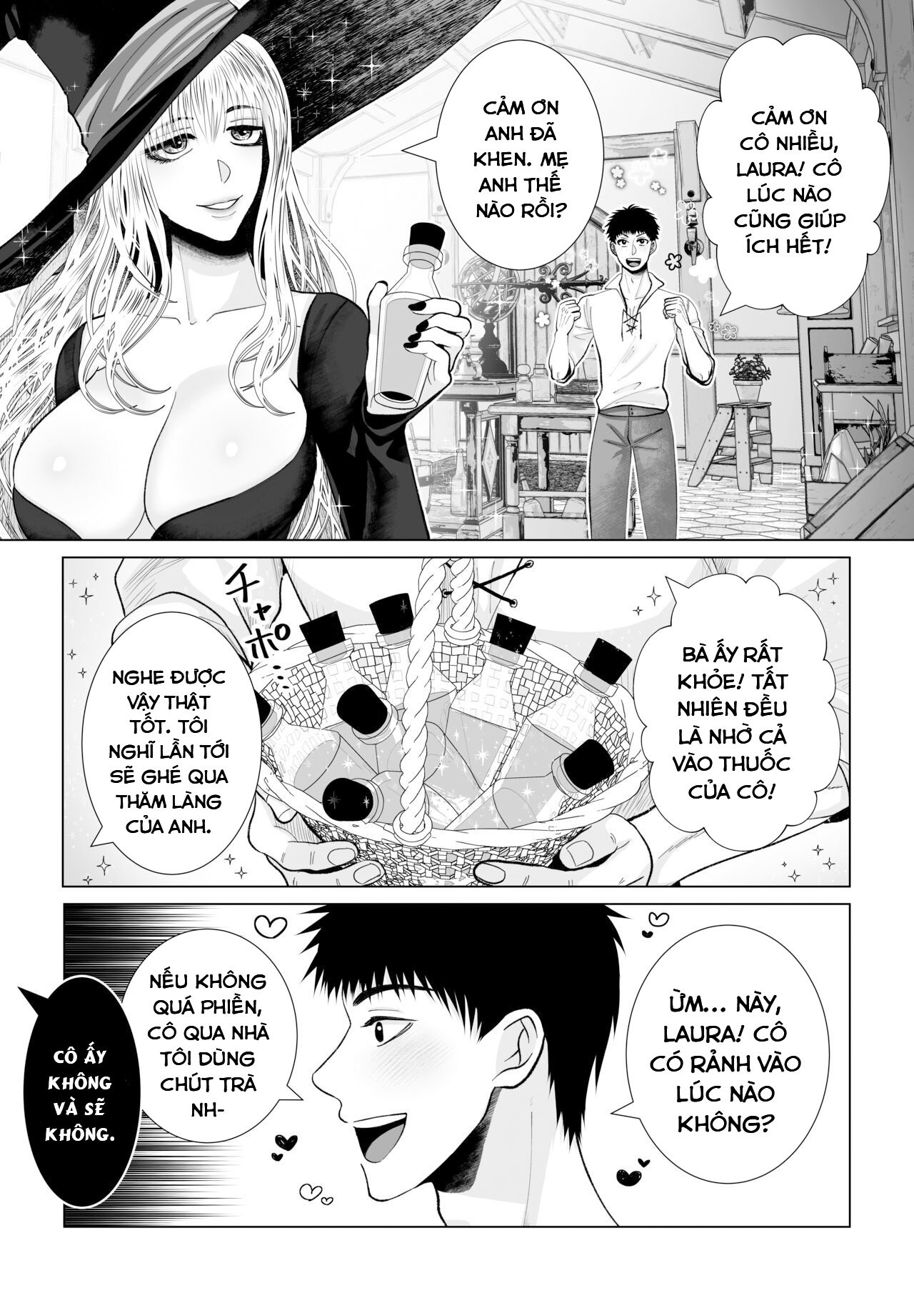 Đọc truyện hentai Cuộc sống hàng ngày của cặp phù thủy. - Oneshot