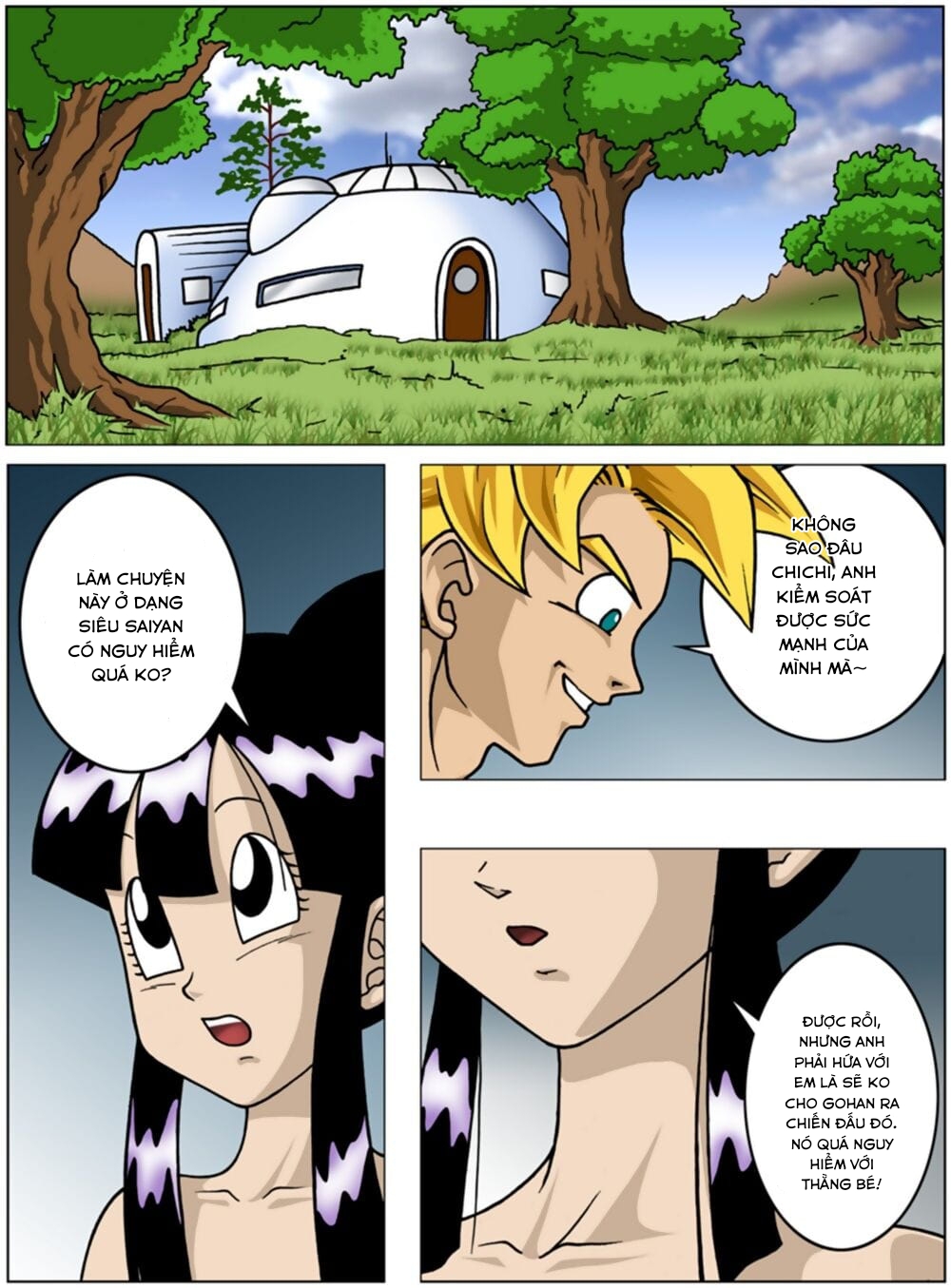 Đọc truyện hentai Giờ mới biết trước ngày đánh với cell goku luyện tập thế nào Chap 1
