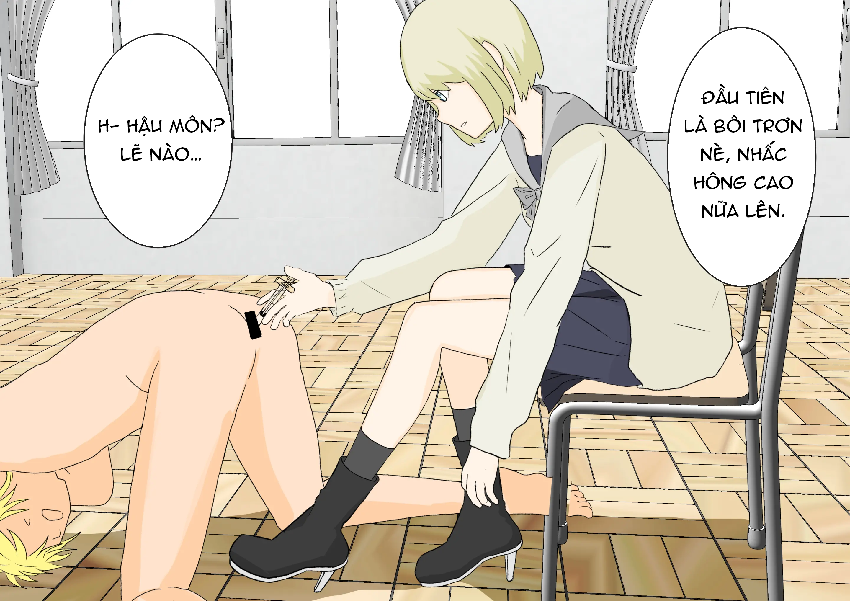 Đọc truyện hentai Hình phạt tra tấn chân của cán bộ kỷ luật - Oneshot