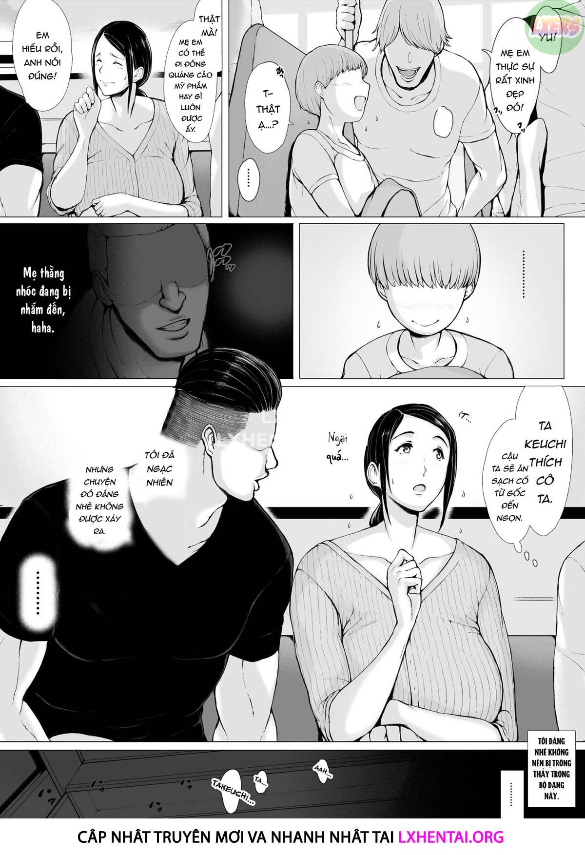 Đọc truyện hentai Hahagui Ottori Okaasan ga Toshishita Yarichin ni Nerawareru Toki Chap 2B