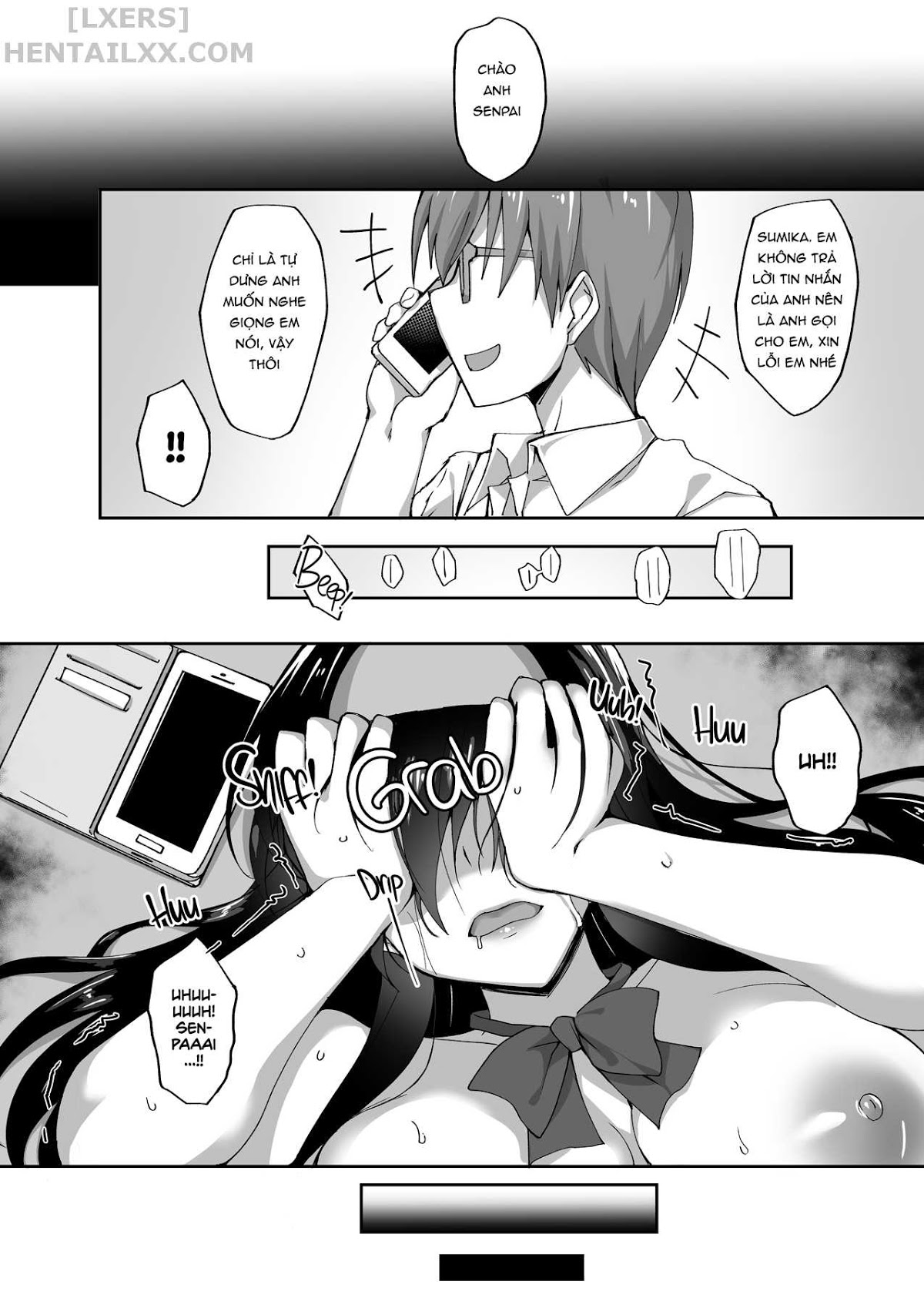 Đọc truyện hentai Netorare Kouhai Kanojo Chap 1 Taken and Fucked Behind His Back