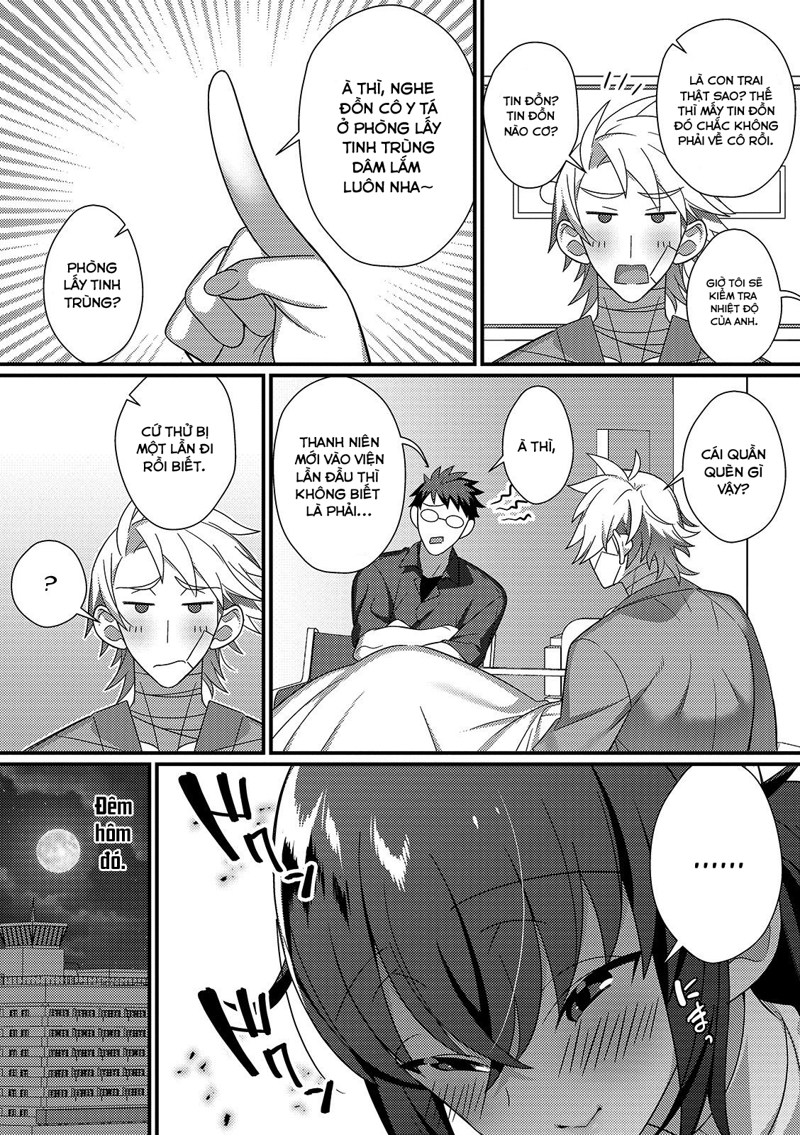 Đọc truyện hentai Cô y ta dâm đãng và buổi lấy tinh trùng ban đêm Oneshot